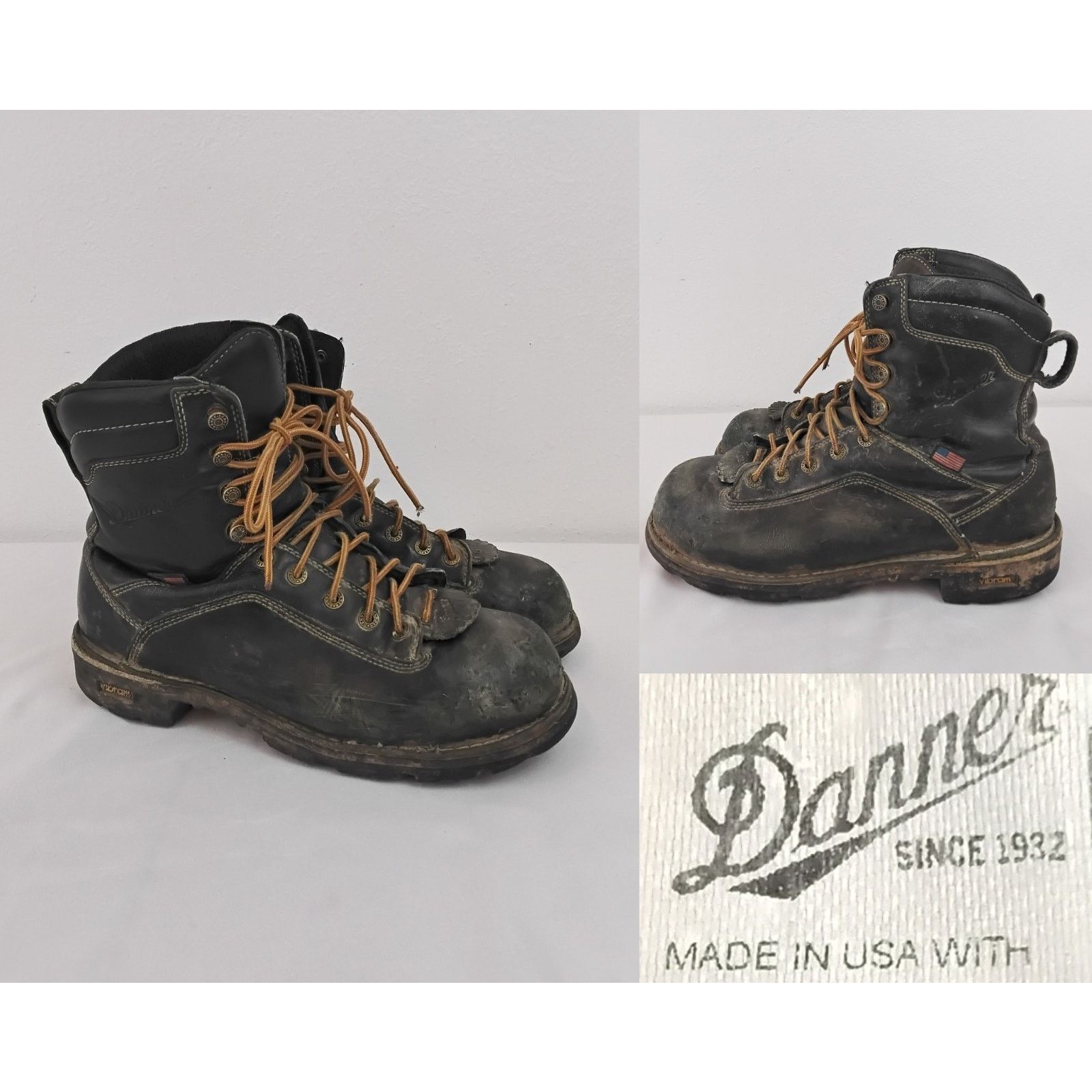 Danner Danner Quarry USA 8 Work Boot Men 9.5 Black Leather Goretex Size US 9 / EU 42 - 1 Thumbnail