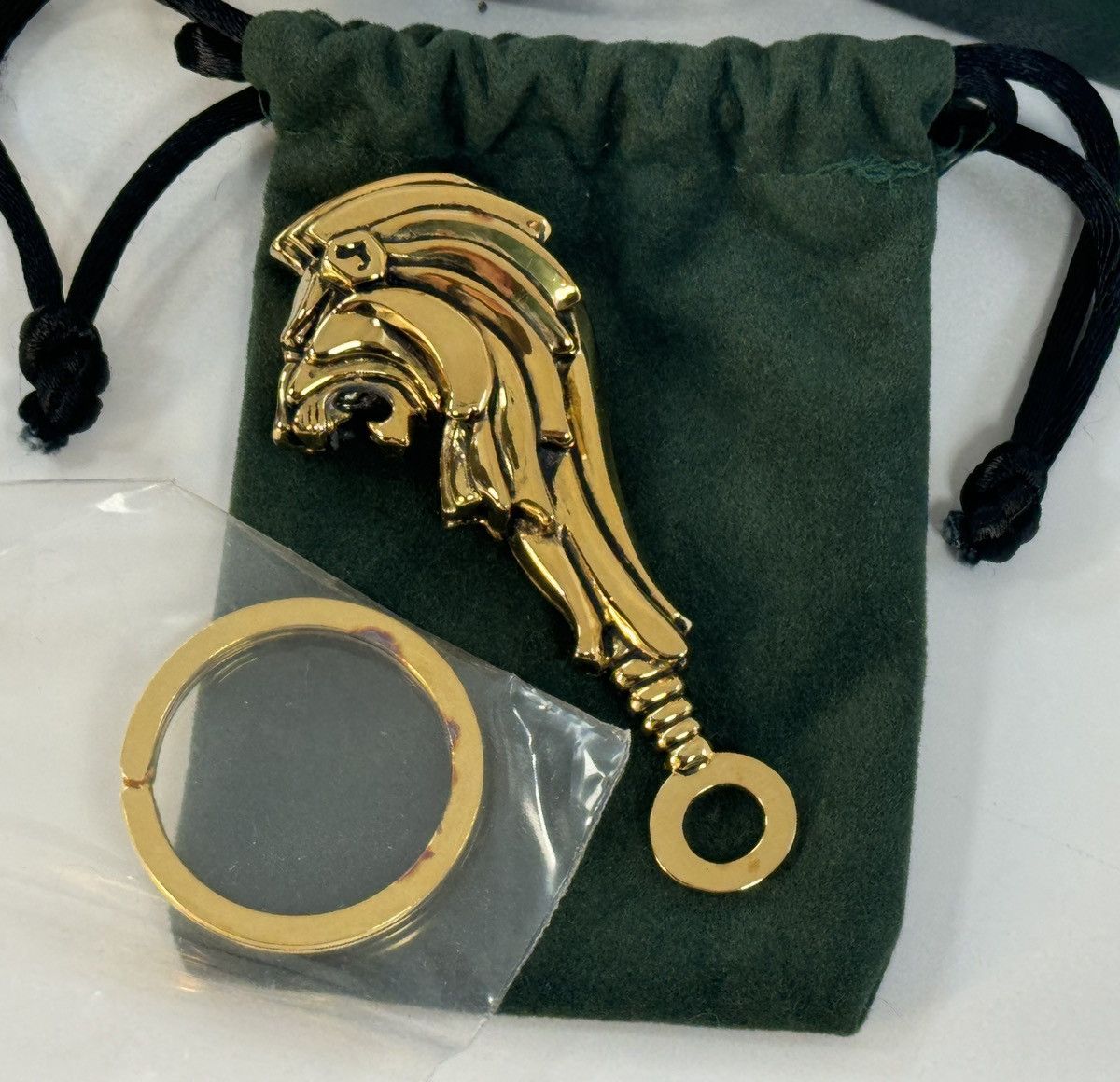 Japanese Brand × Other × Vintage VTG Rick Cameron Lion Key Chain 925 Sterling Silver 24k Gold Size ONE SIZE - 2 Thumbnail
