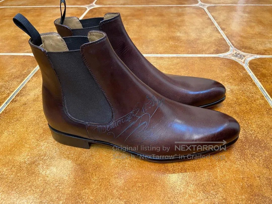 Berluti Brown Leather Chelsea Boots Size 7. Size US 7 / EU 40 - 3 Thumbnail