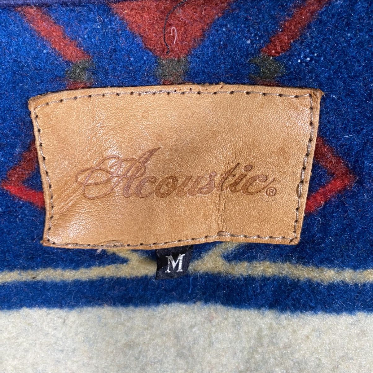 Vintage Vintage 90s Acoustic Native American Wool Hoodie Size US M / EU 48-50 / 2 - 12 Thumbnail
