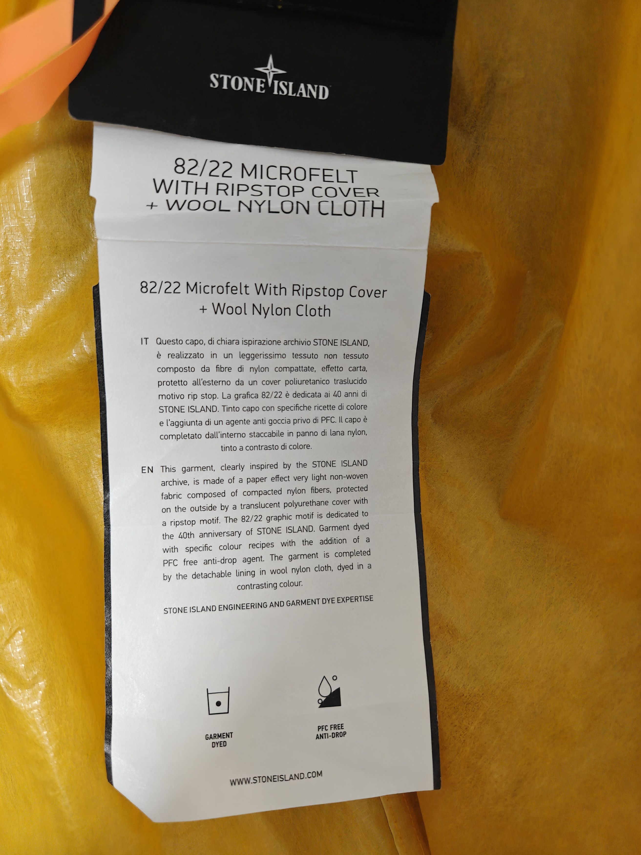 Stone Island Stone Island 40th Anniversary Detachable Down Lined Cape Size US XL / EU 56 / 4 - 6 Thumbnail