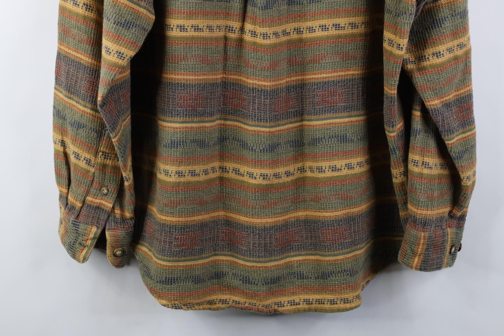 Vintage Vintage 90s The Territory Ahead Rainbow Weave Button Shirt Size US M / EU 48-50 / 2 - 11 Thumbnail