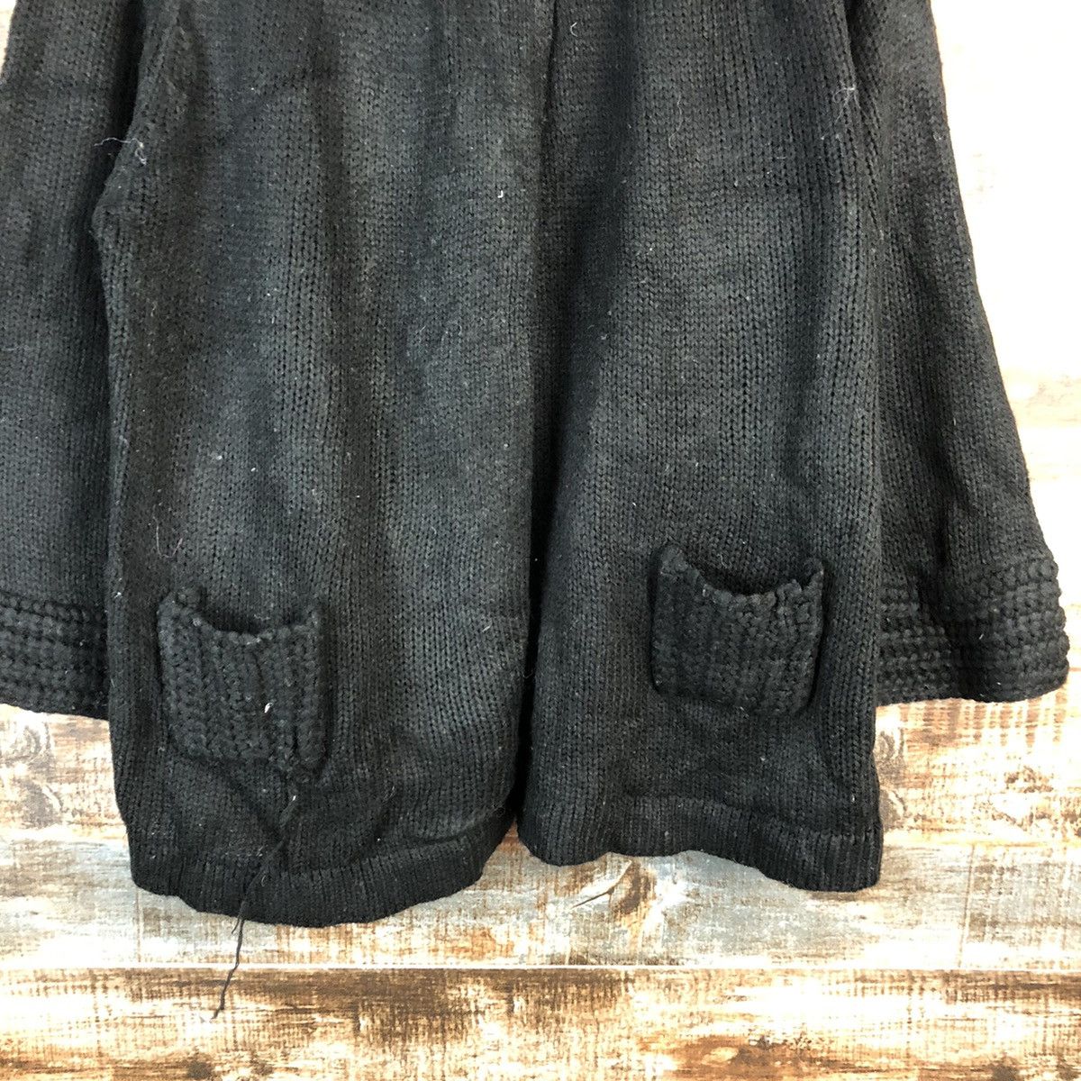 Homespun Knitwear × Japanese Brand Japanese Brand Black Cardigan Knitwear #A2207 Size S / US 4 / IT 40 - 6 Thumbnail
