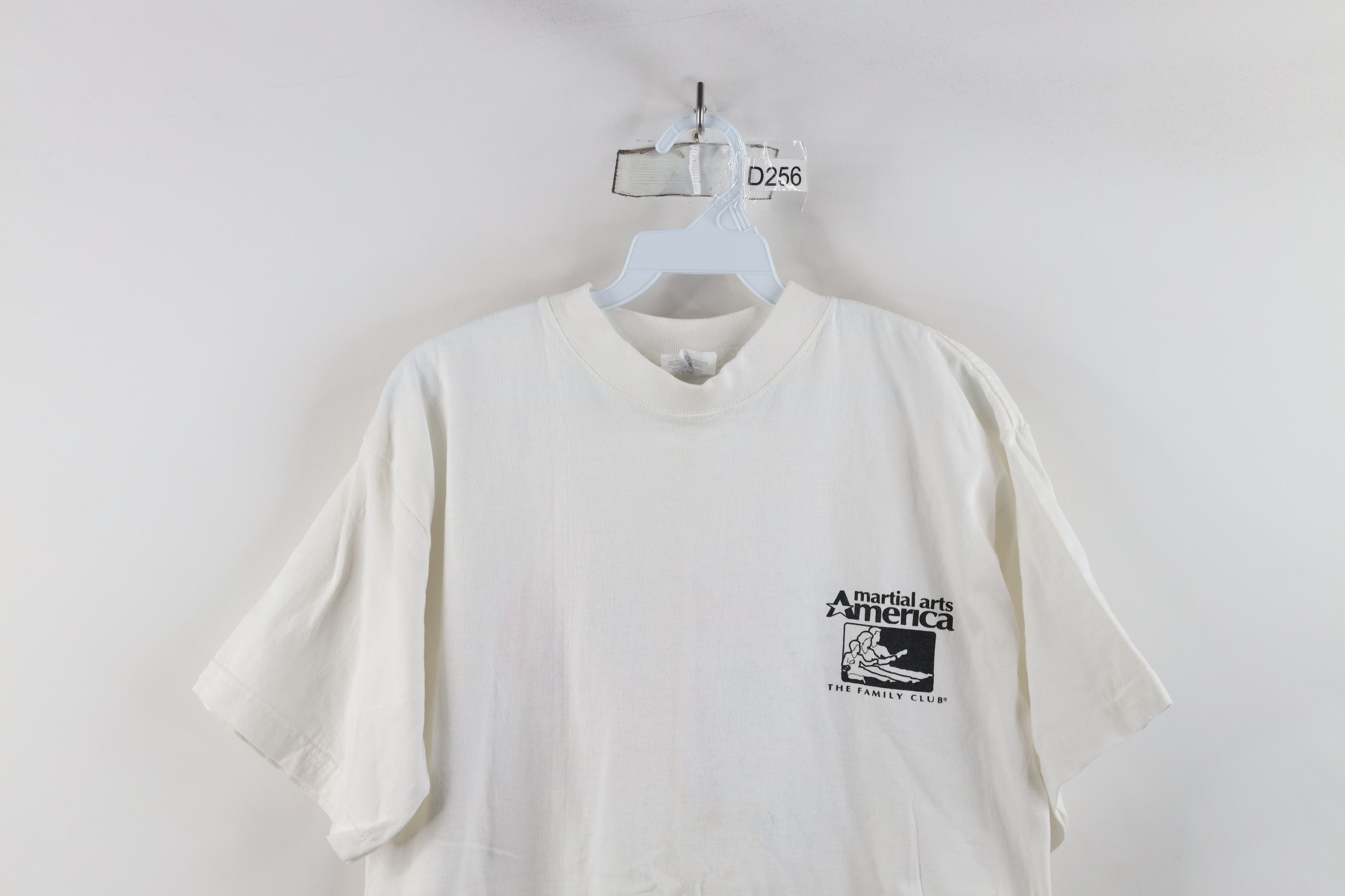 Vintage Vintage 90s Martial Arts America Jiu Jitsu T-Shirt White Size US M / EU 48-50 / 2 - 2 Thumbnail