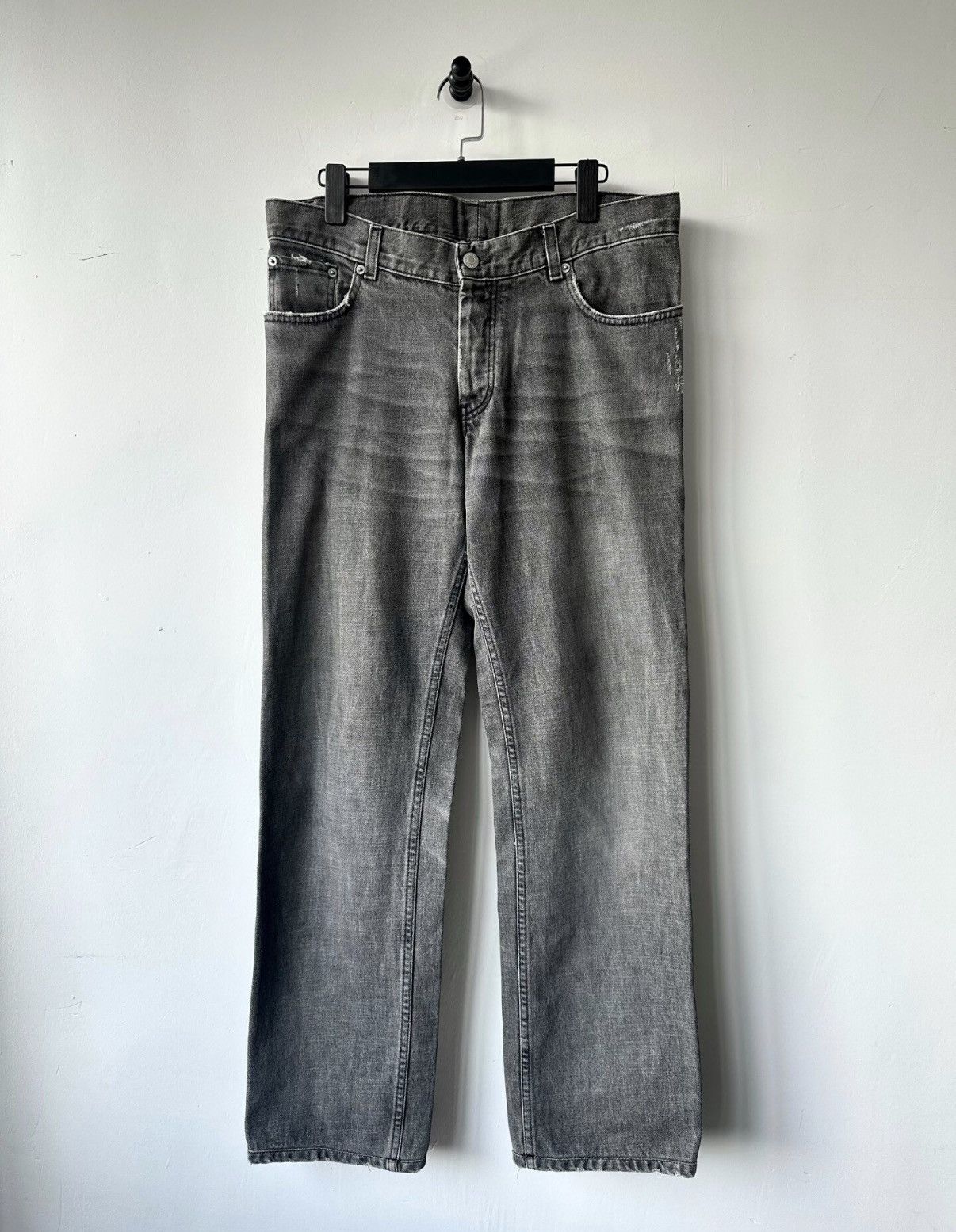 Helmut Lang Helmut Lang fade black low waist contour fit denim K7 Size US 34 / EU 50 - 1 Thumbnail