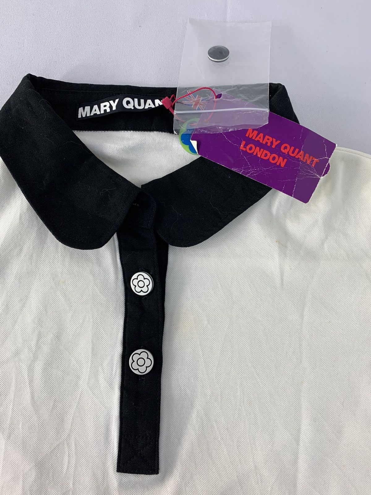 Japanese Brand 90s Mary Quant London Polo Tee Brand Girl Youth Wear Size XS / US 0-2 / IT 36-38 - 3 Thumbnail
