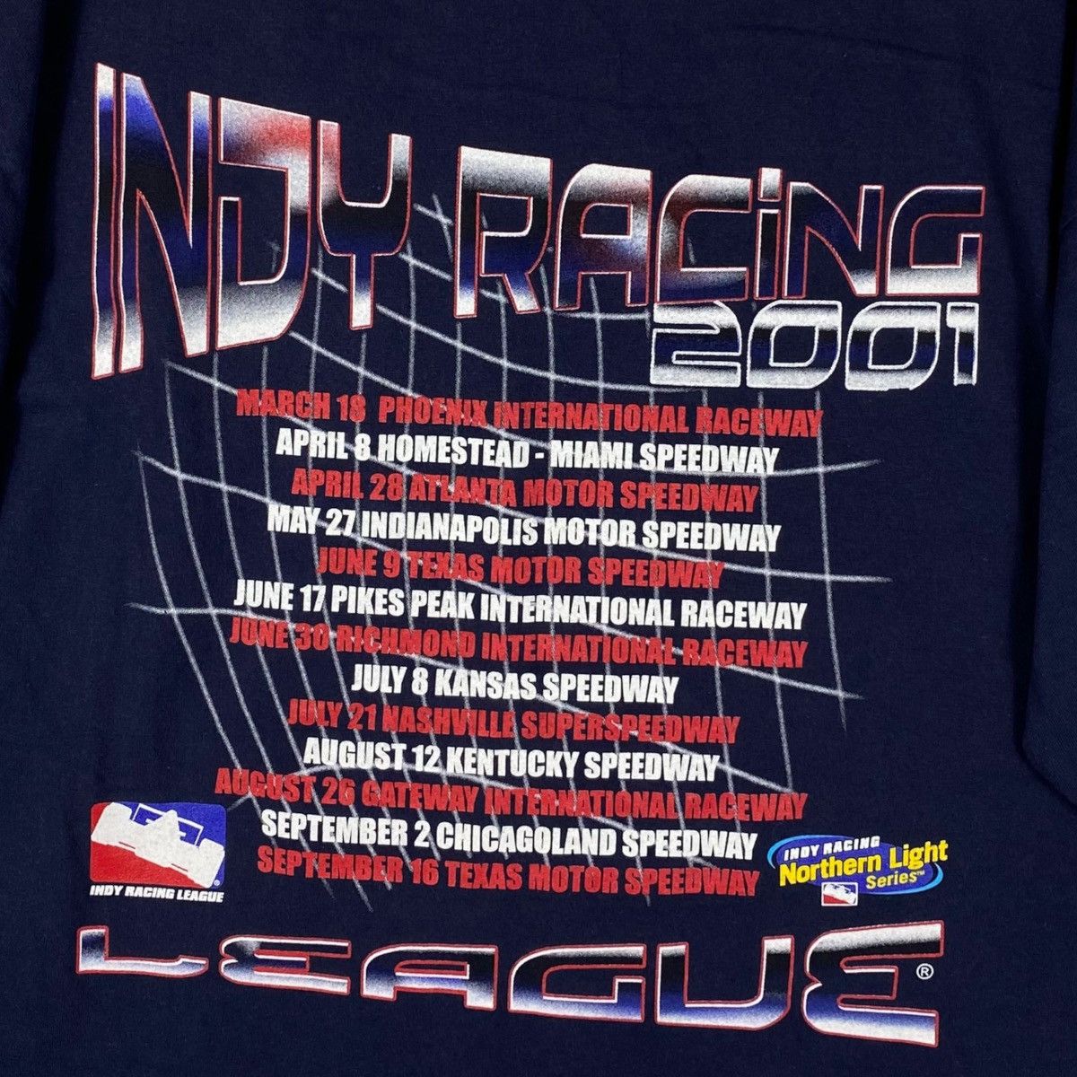 Formula 1 × Vintage Vintage 00's INDY RACING LEAGUE Nothern Light Series Tee Size US XL / EU 56 / 4 - 5 Thumbnail