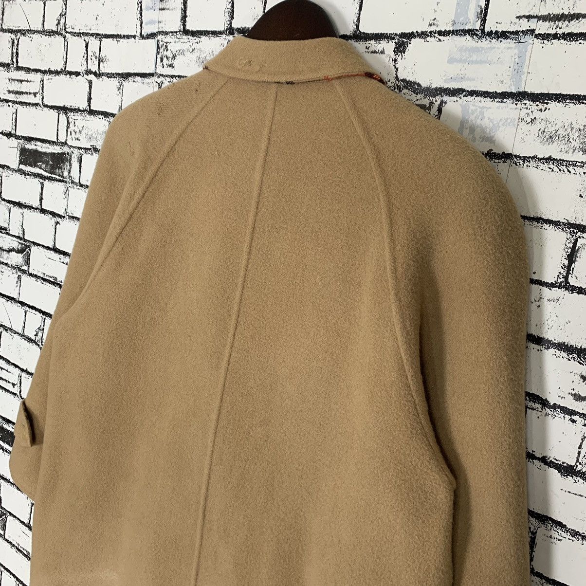 Burberry × Vintage Luxury Brand Burberry Nova Check Long Pea Coat Jacket Size M / US 6-8 / IT 42-44 - 9 Thumbnail