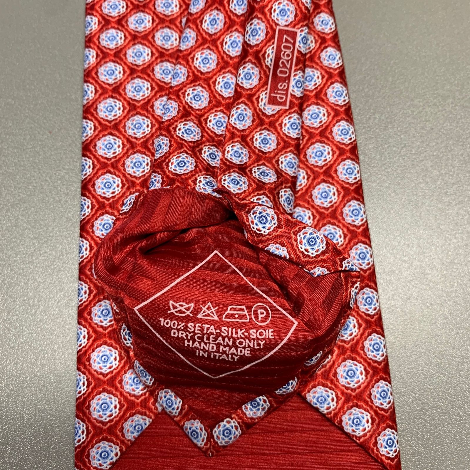 Brioni BRIONI Red White Floral Silk Tie Size ONE SIZE - 3 Thumbnail