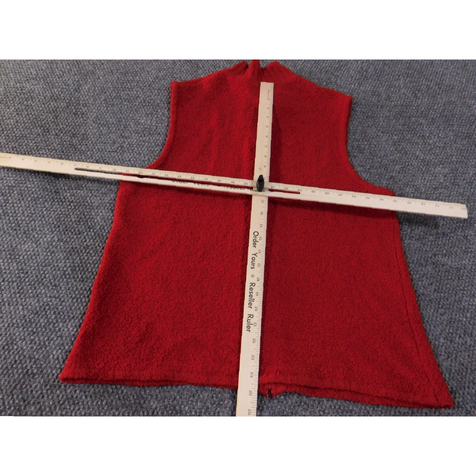 Coldwater Creek Coldwater Creek Vest Womens XL Red Wool Blend Full Zip Mock Neck Sweater Size XL / US 12-14 / IT 48-50 - 7 Thumbnail