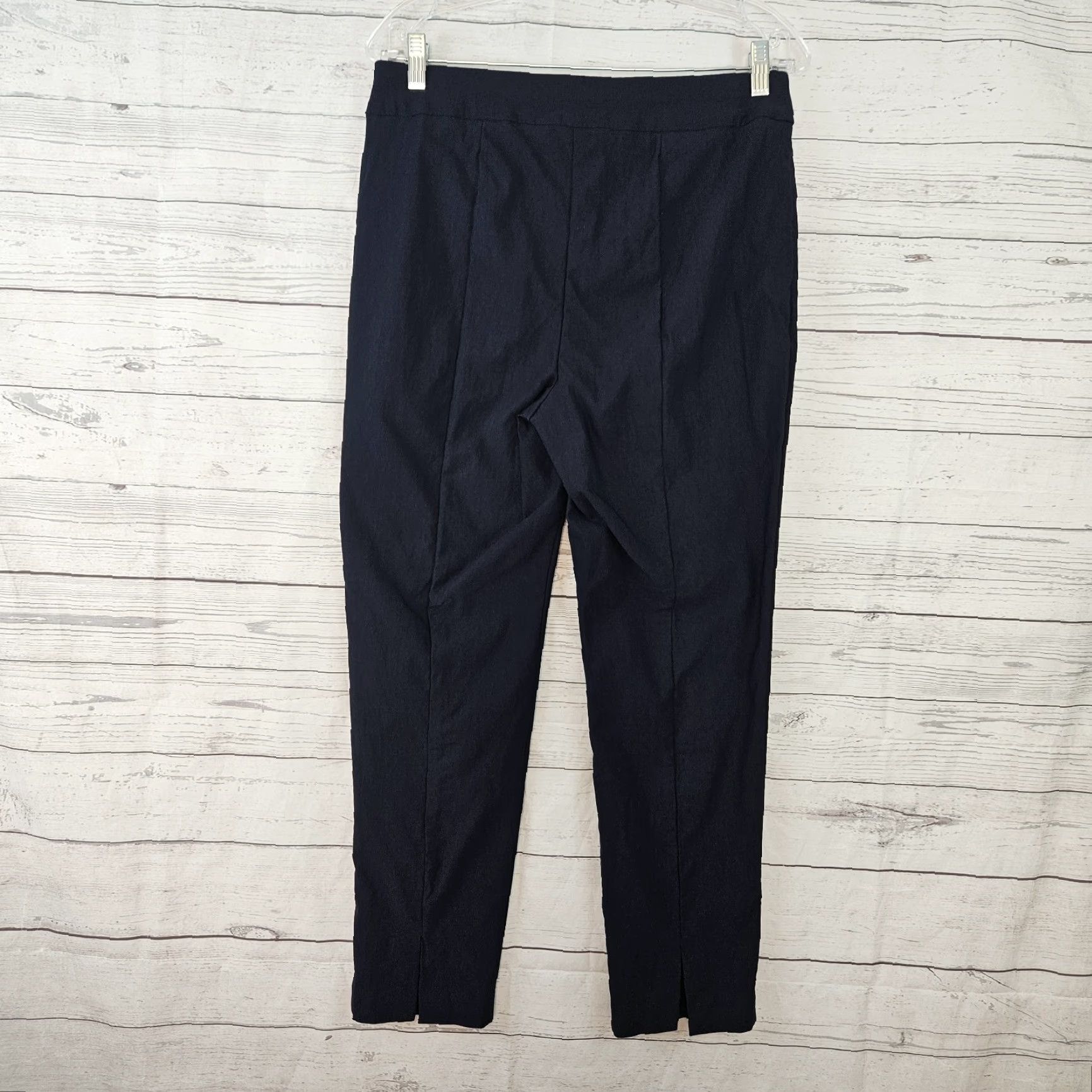 Vintage Chico's Womens Cropped Pants Sz 8 Blue Pull On High Rise Rayon Blend Shirt Size 30" / US 8 / IT 44 - 3 Thumbnail
