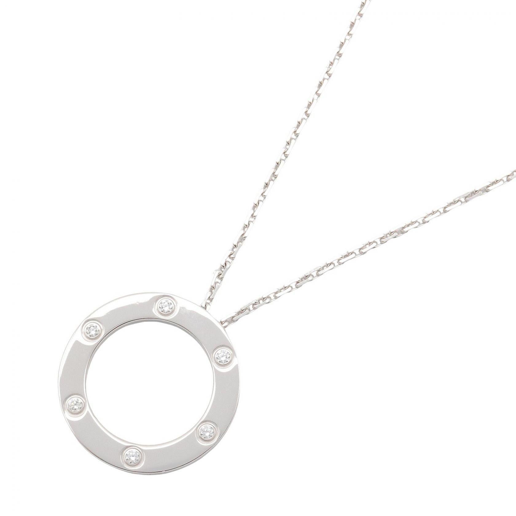 Cartier Cartier Cartier Love Circle Au750 Diamond Necklace Precious Metal Necklace DUTY FREE for USA Size ONE SIZE - 1 Thumbnail