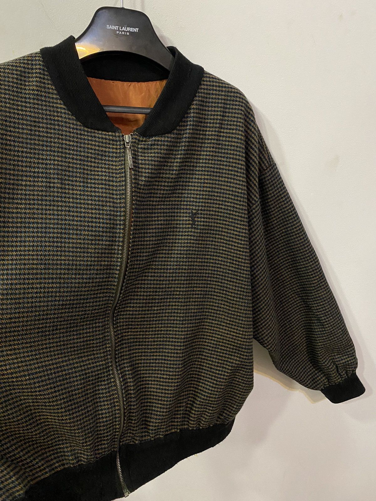 Yves Saint Laurent 90s YSL Bomber Soft Brown Jacket Size US M / EU 48-50 / 2 - 15 Thumbnail