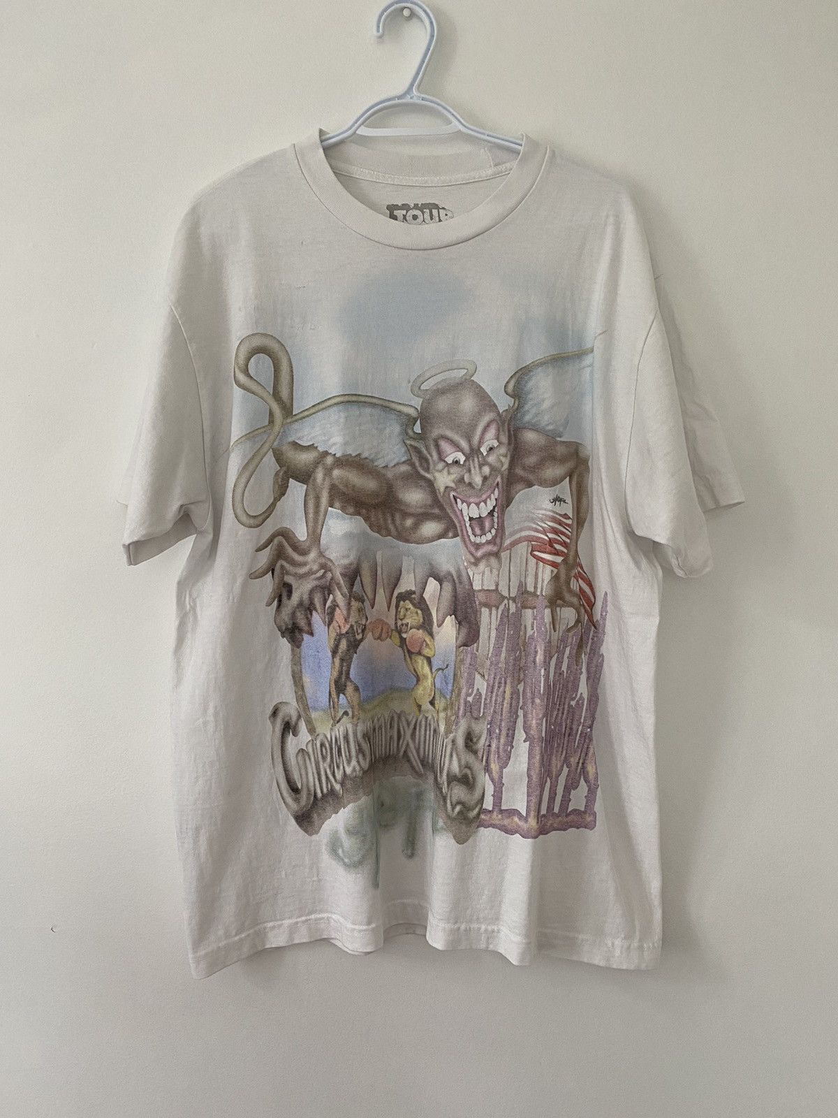 Travis Scott × Vintage Travis Scott Circus Maximus 2023 Tee Size US L / EU 52-54 / 3 - 1 Thumbnail