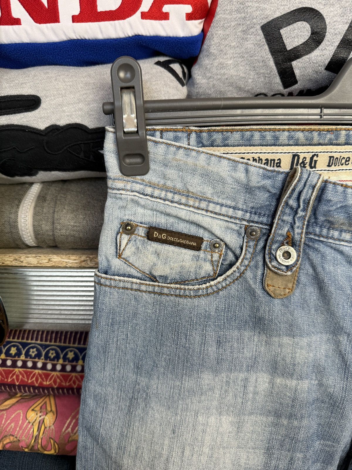 Dolce & Gabbana Crazy Y2K Vintage 90s Dolce&Gabanna Denim Jeans Size US 30 / EU 46 - 4 Thumbnail