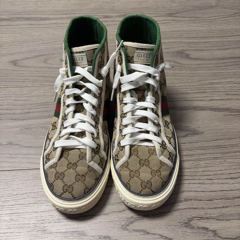 Gucci Gucci 1977 High-Top Canvas Sneakers for Men - Size US 10.5 / EU 43-44 - 2 Thumbnail