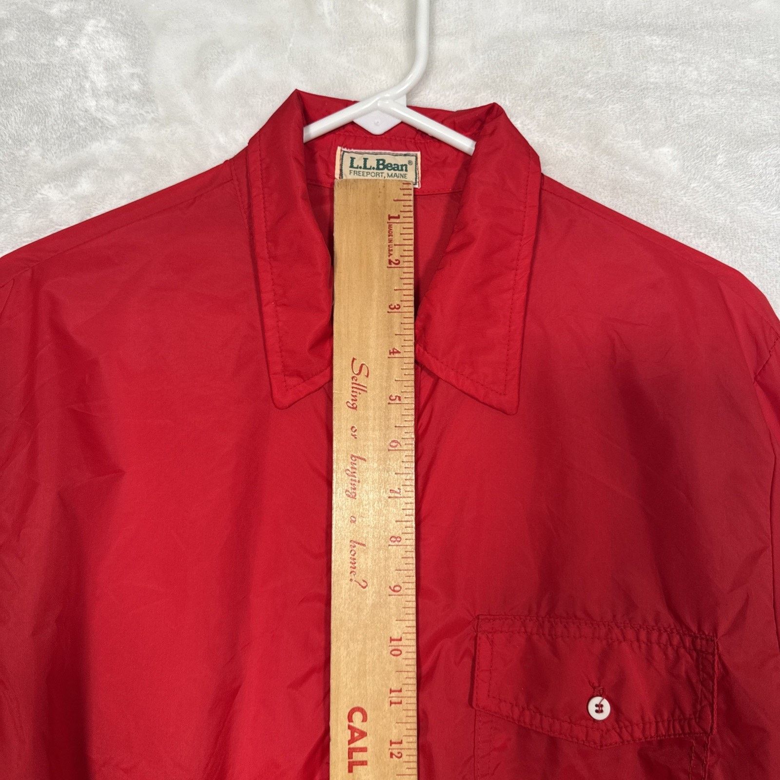 L.L. Bean LL BEAN Vtg Red Nylon Pullover Windbreaker Shirt Jacket Size US M / EU 48-50 / 2 - 3 Thumbnail