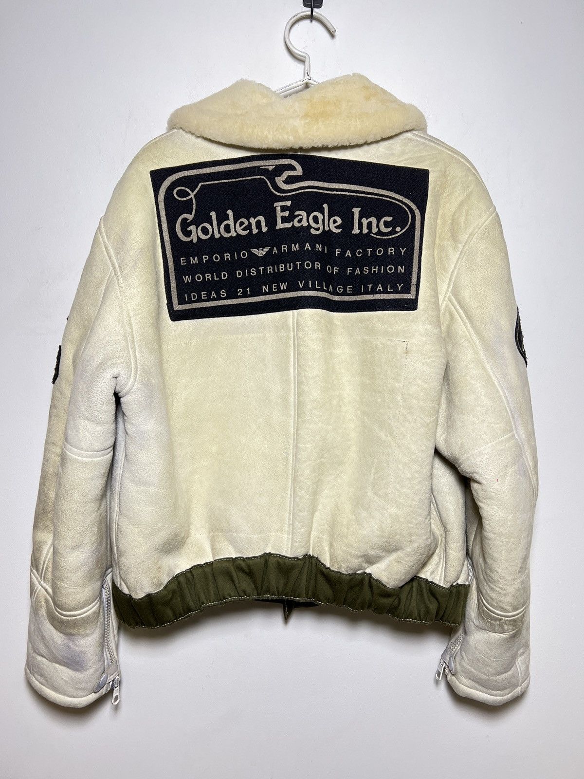 Giorgio Armani Emporio Armani shearling aviator jacket archive vintage Size US M / EU 48-50 / 2 - 16 Thumbnail
