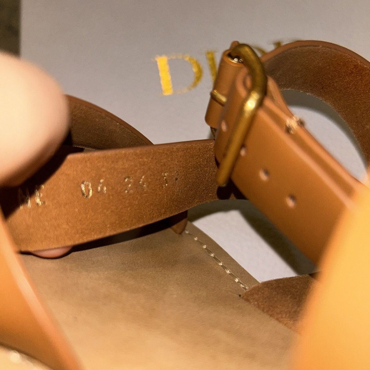 Dior Dior DIORIVIERA DIOR Sun TOE-Ring Sandal Camel Calfskin Size US 9 / IT 39 - 9 Thumbnail