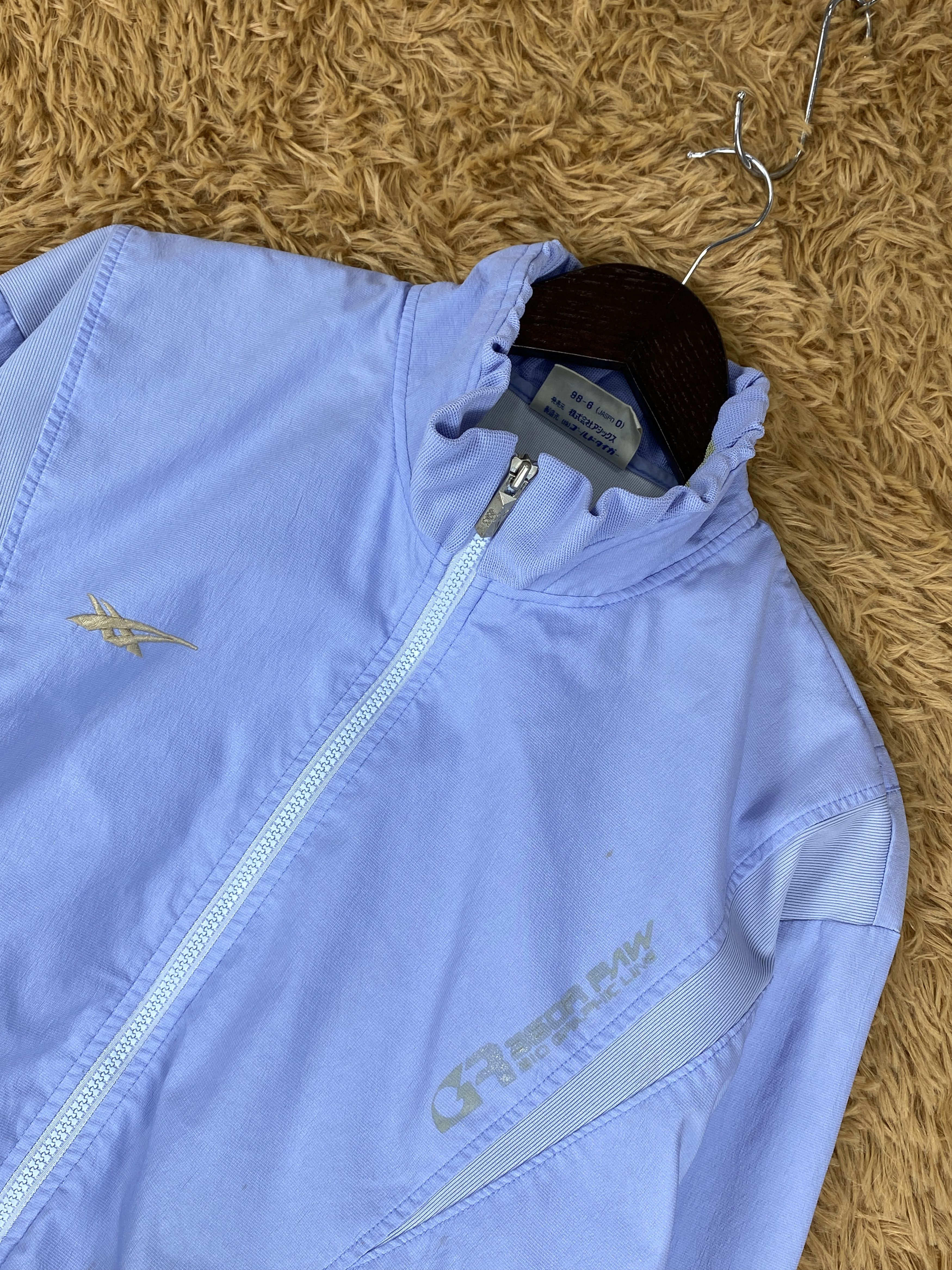 Asics Vintage Asics Windbreaker Running Zip Up Jacket J1825 Size US M / EU 48-50 / 2 - 2 Thumbnail