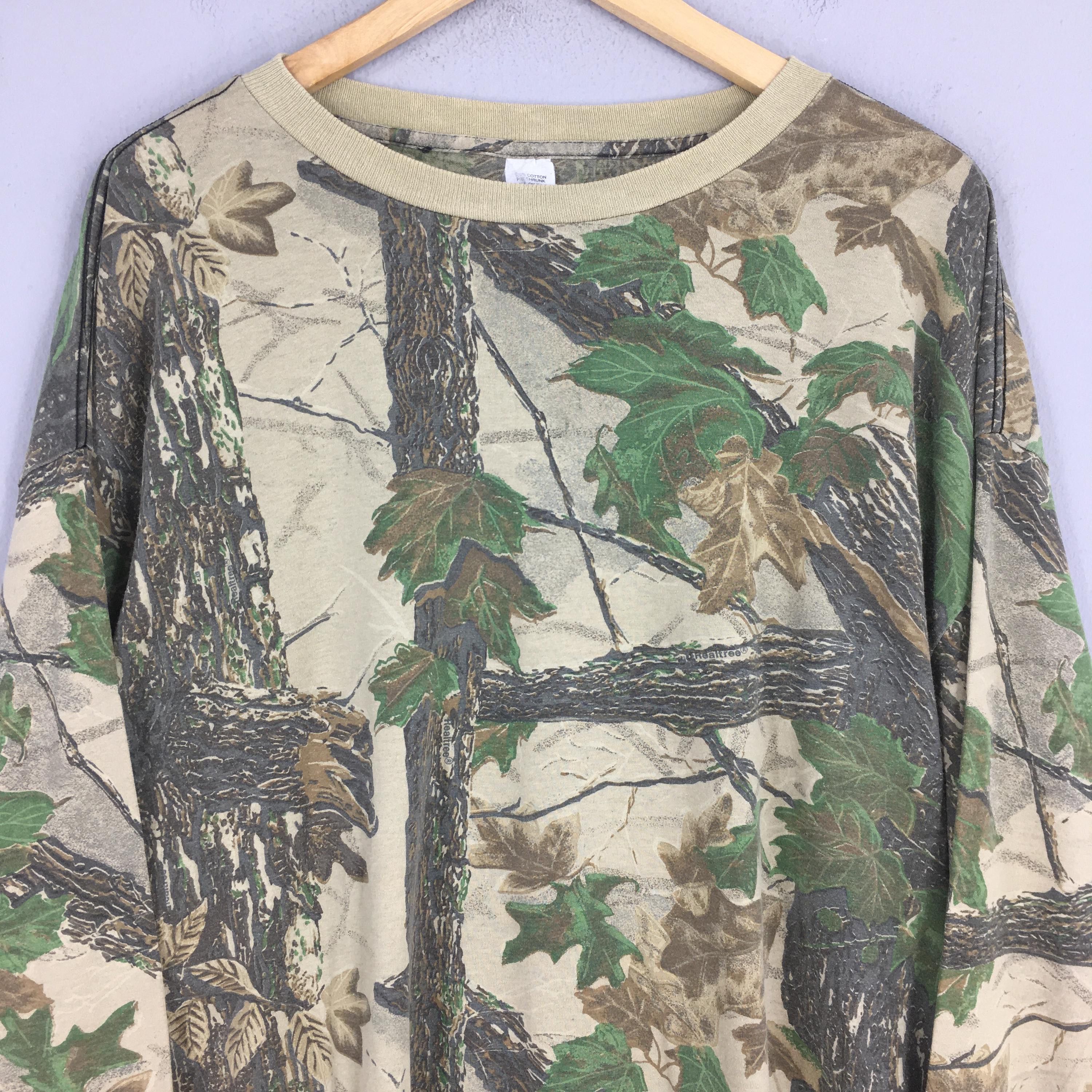 Mossy Oaks × Realtree × Vintage Vintage 90's Real Tree Camo Longsleeve T shirt 2XLarge Size US XXL / EU 58 / 5 - 2 Thumbnail