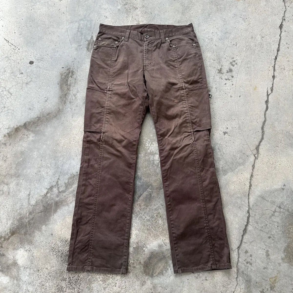 PPFM STEALS💥Vtg PPFM Utility Multipocket Faded Double Bones Pant Size US 31 - 1 Thumbnail