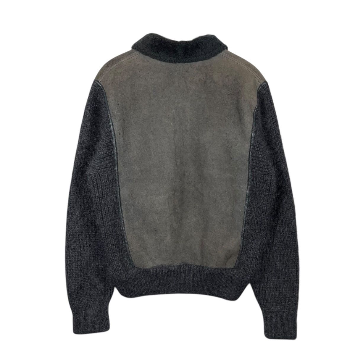Vintage Vintage Schiatti & Co Torino Italy Shearling Leather Knit Size US L / EU 52-54 / 3 - 4 Thumbnail