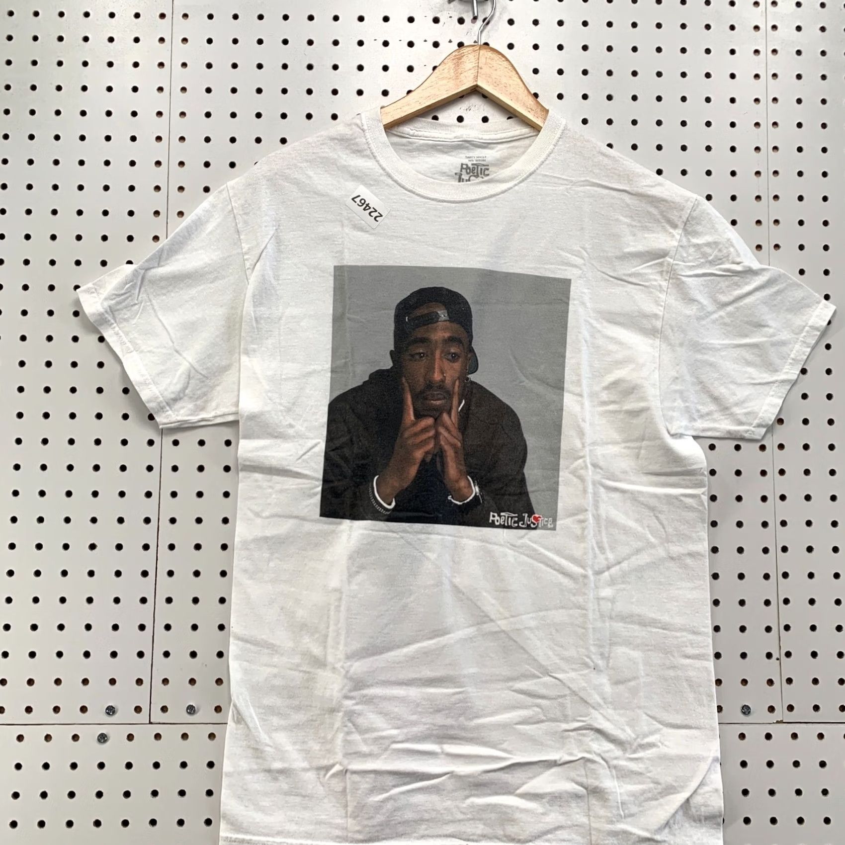 Vintage TUPAC 2Pac Shirt White Poetic Justice Portrait Adult Medium Hip Hop RAP T Size US M / EU 48-50 / 2 - 2 Thumbnail