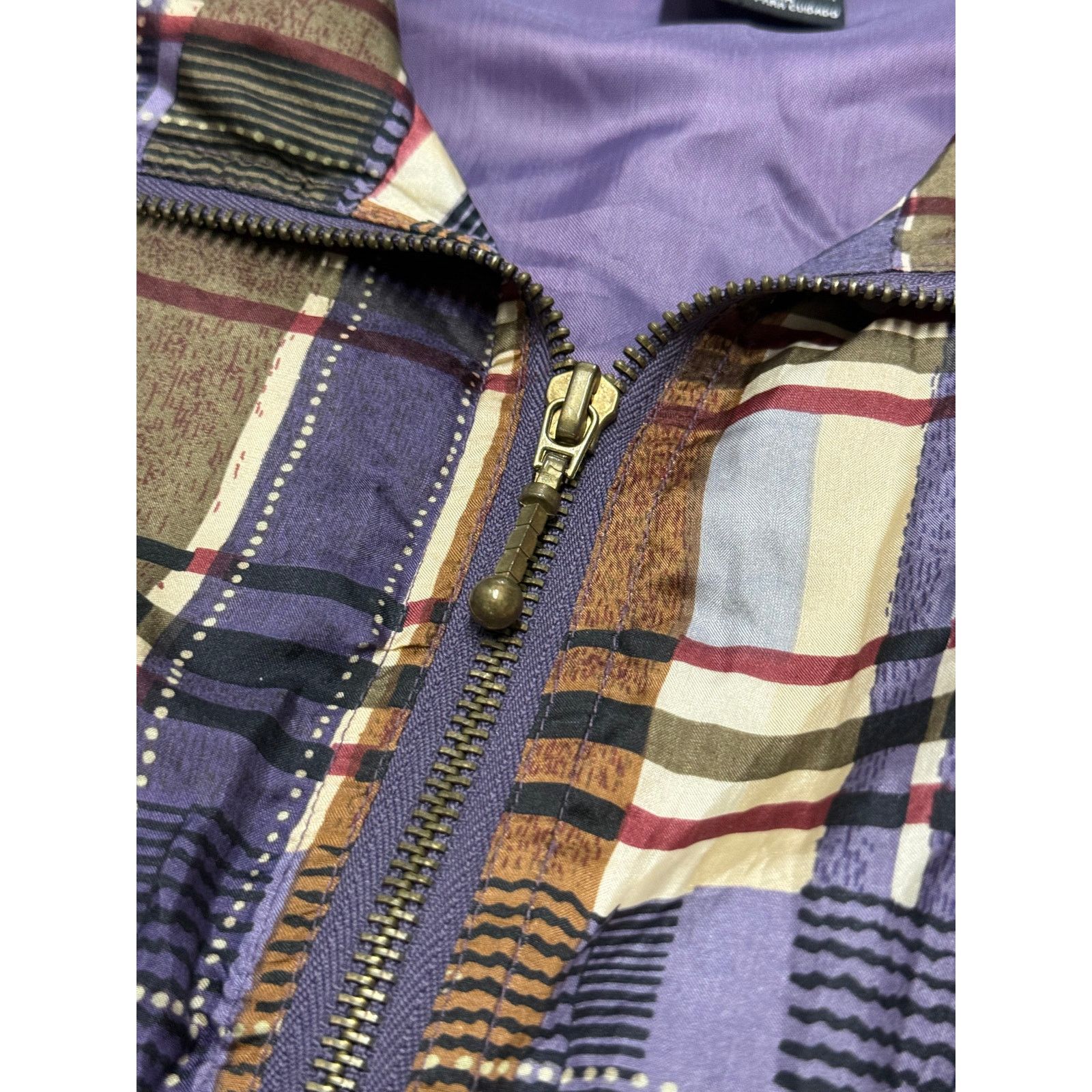 Vintage Vintage Y2K Abvien Plaid Nylon Jacket Size US L / EU 52-54 / 3 - 3 Thumbnail