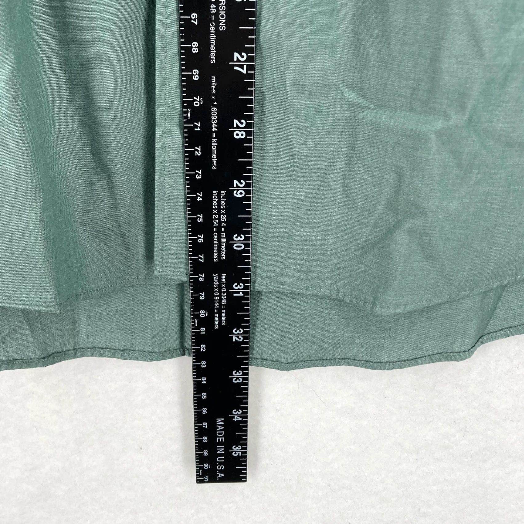 Dockers Dockers Shirt Mens Large Green Iron Free Button Down Long Sleeve Dress 16-16.5 Size 42R - 7 Thumbnail