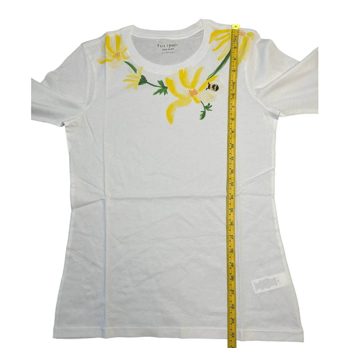 Kate Spade Kate Spade Busy Bee Casual Tee Small in Fresh White Size S / US 4 / IT 40 - 6 Thumbnail