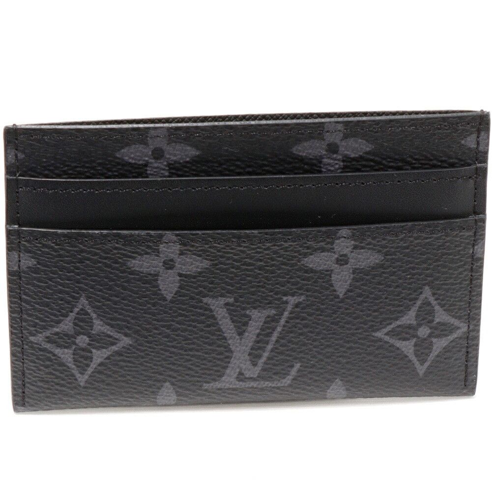 Louis Vuitton Louis Vuitton Louis Vuitton Monogram Eclipse Porte Cartes Double Card Case M62170 Canvas Card Case M62170 DUTY FREE for USA Size ONE SIZE - 1 Thumbnail