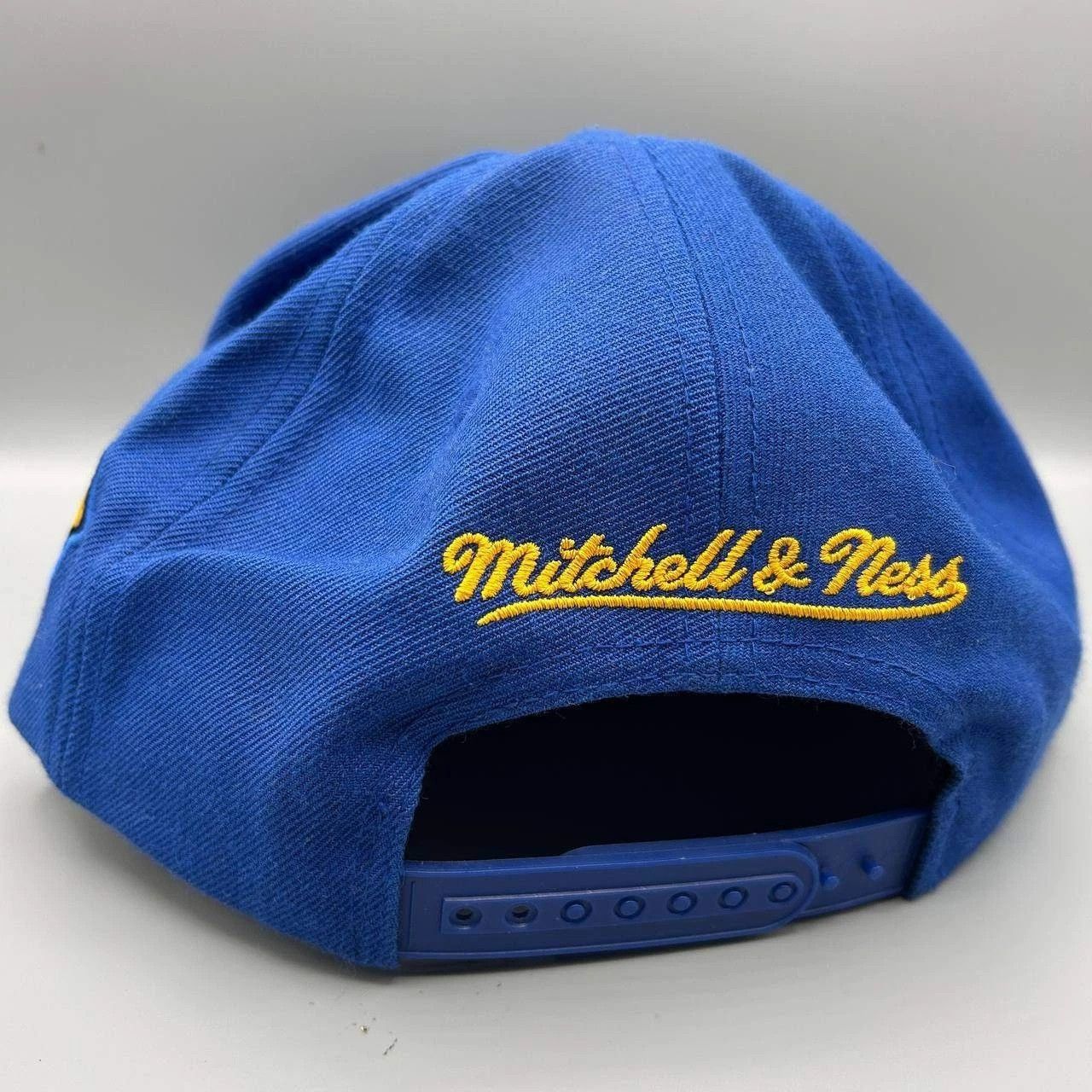 Mitchell & Ness Golden State Warriors GSW Hat Men Blue The Finals Snap Back Size ONE SIZE - 4 Thumbnail