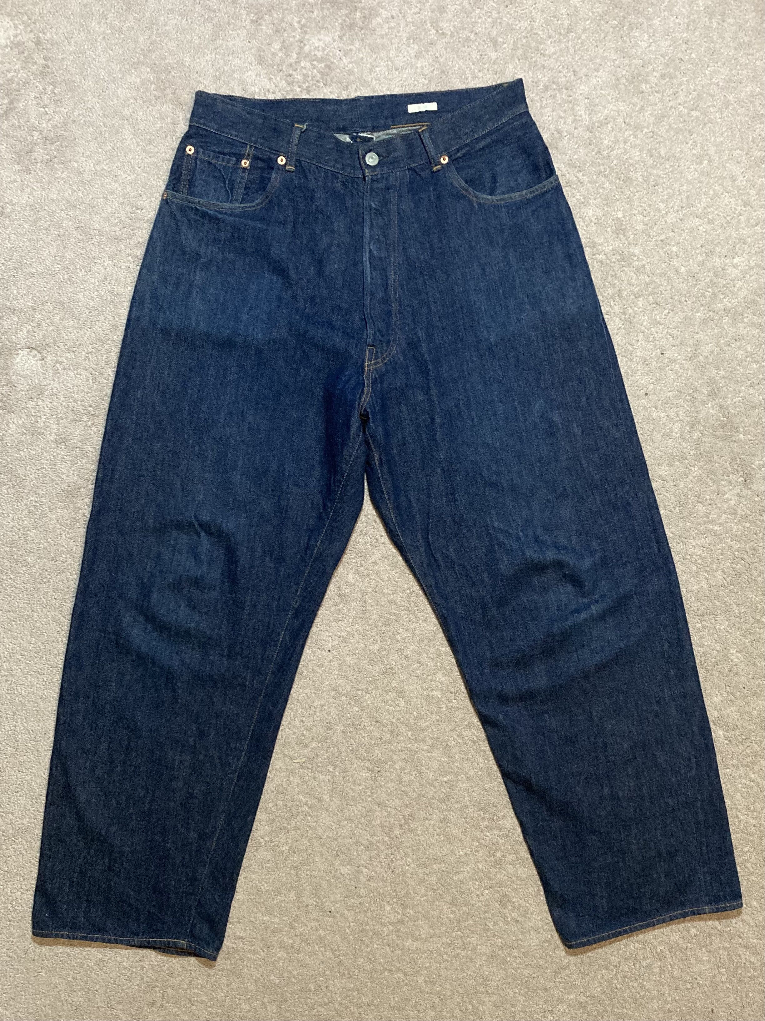 image of Comoli Denim 5P Trousers In Navy, Men's (Size 32)