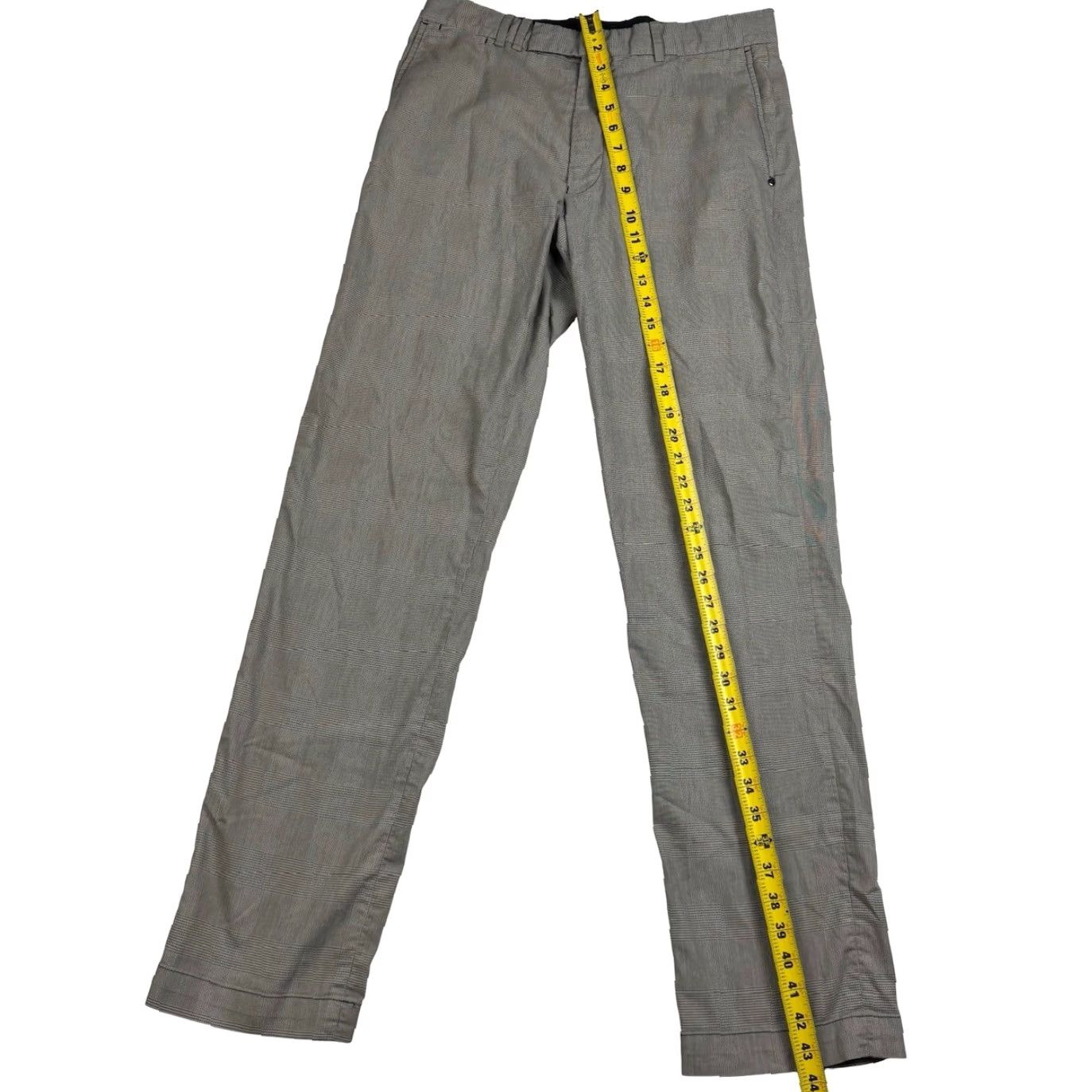 RLX Ralph Lauren VINTAGE RLX Ralph Lauren Men's Cotton Blend Flat Front Dress Pants Gray Plaid 32x34 Size US 32 / EU 48 - 7 Thumbnail