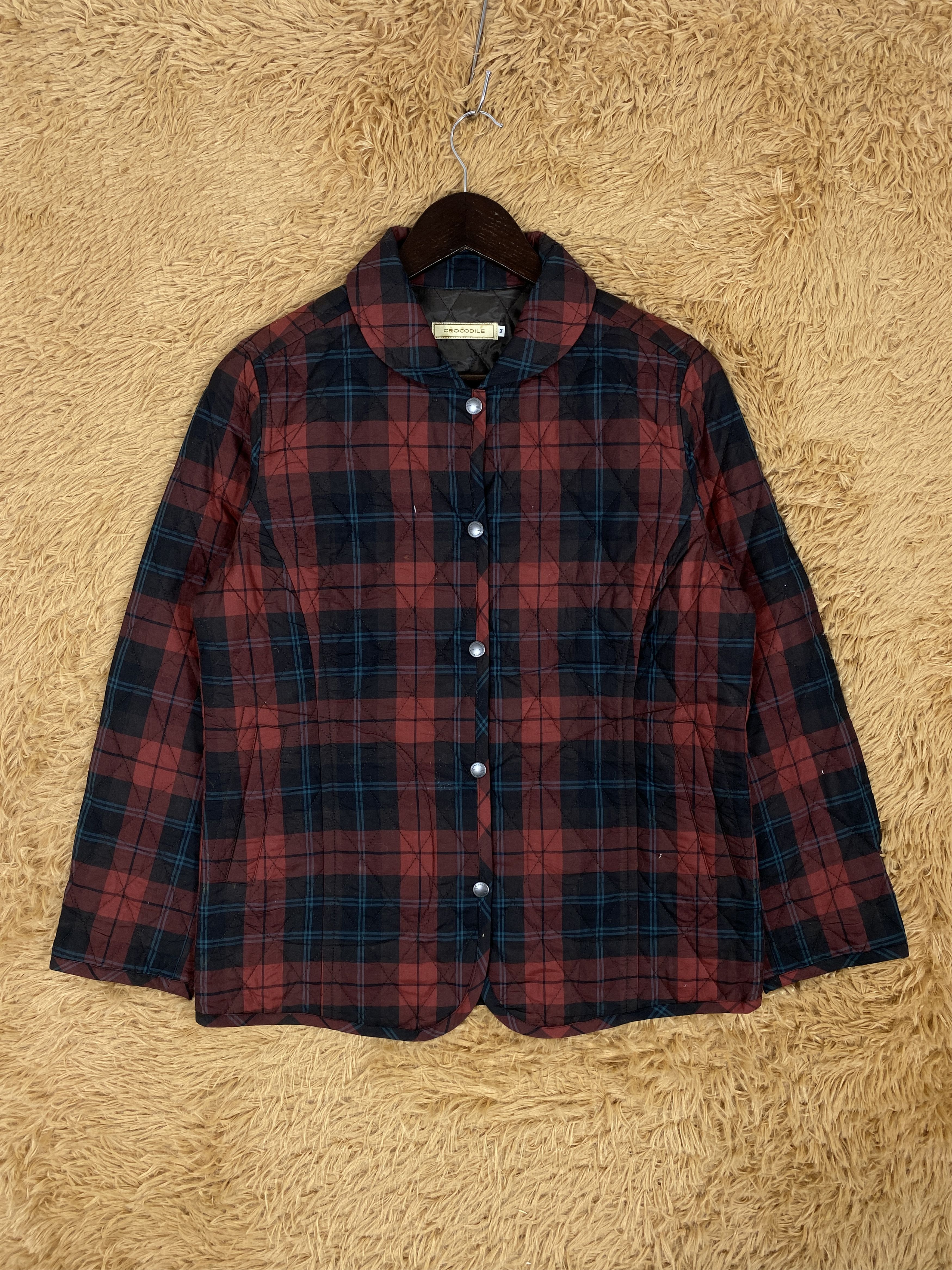Japanese Brand Vintage Crocodile Flannel Quilted Lining Jacket PJ2404 Size US S / EU 44-46 / 1 - 1 Thumbnail