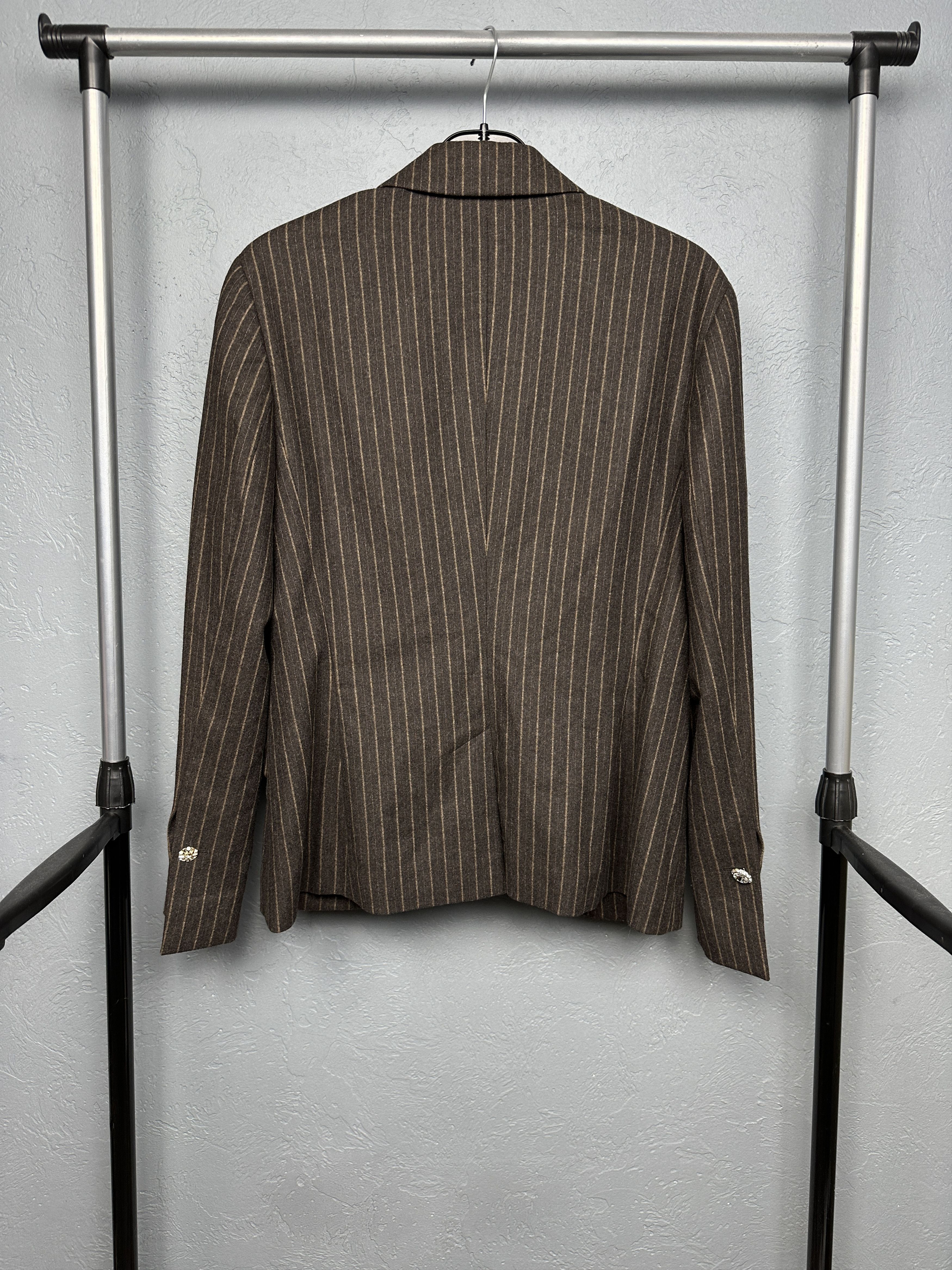 Escada Sport Escada Sport Womens Wool Striped Blazer Jacket Size S / US 4 / IT 40 - 6 Thumbnail