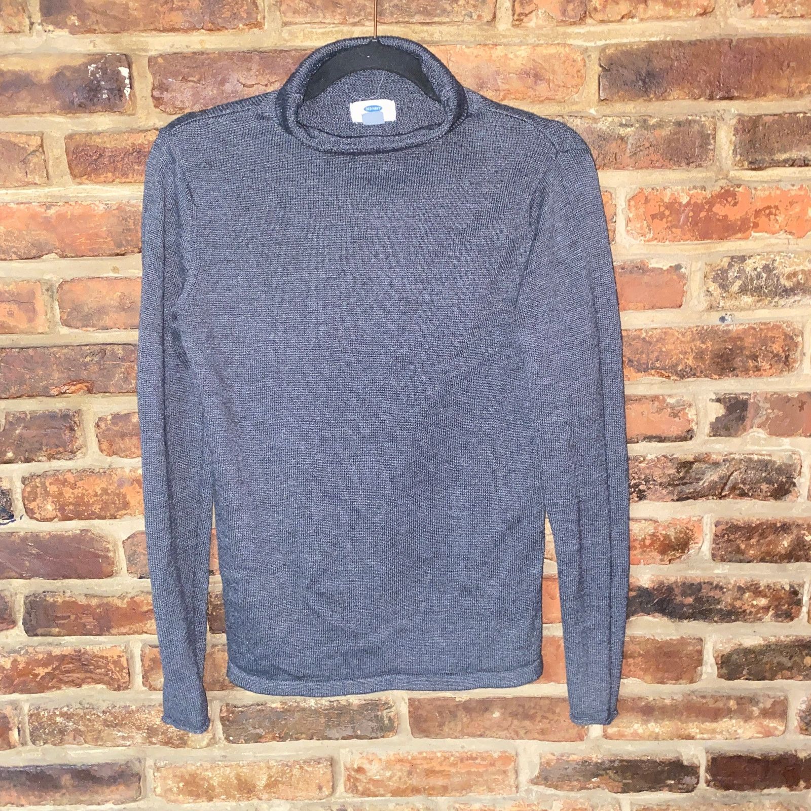 Old Navy Old Navy Gray Knit Turtleneck Pullover Long Sleeve Top Small Size S / US 4 / IT 40 - 1 Thumbnail