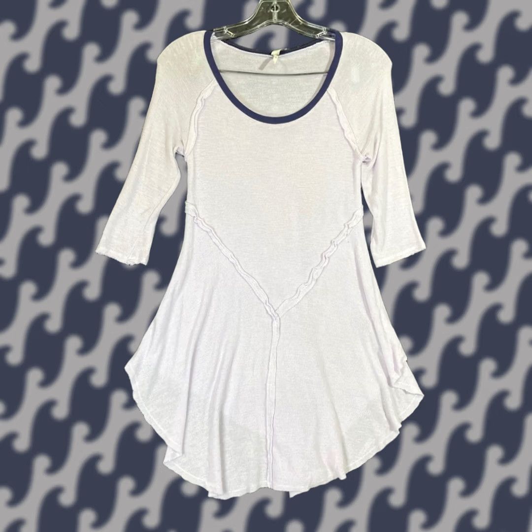 Free People Free People Intimately Lightweight 1/4 Sleeve Purple Dress Women's Size Small S Chemise Dress Women Size S / US 4 / IT 40 - 1 Thumbnail