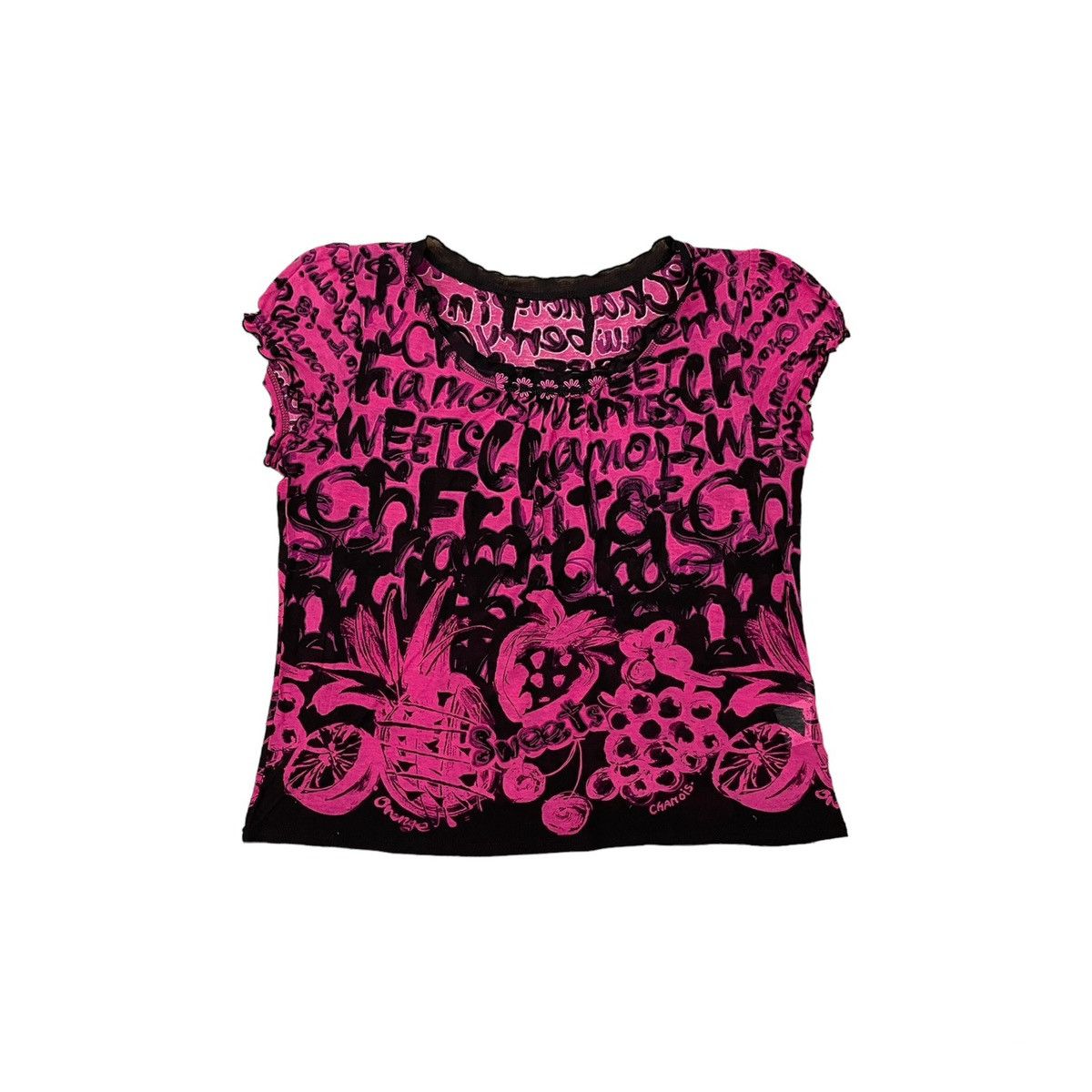 Japanese Brand Chamois fruity tee jeanpaulgaultier styled Size S / US 4 / IT 40 - 1 Thumbnail