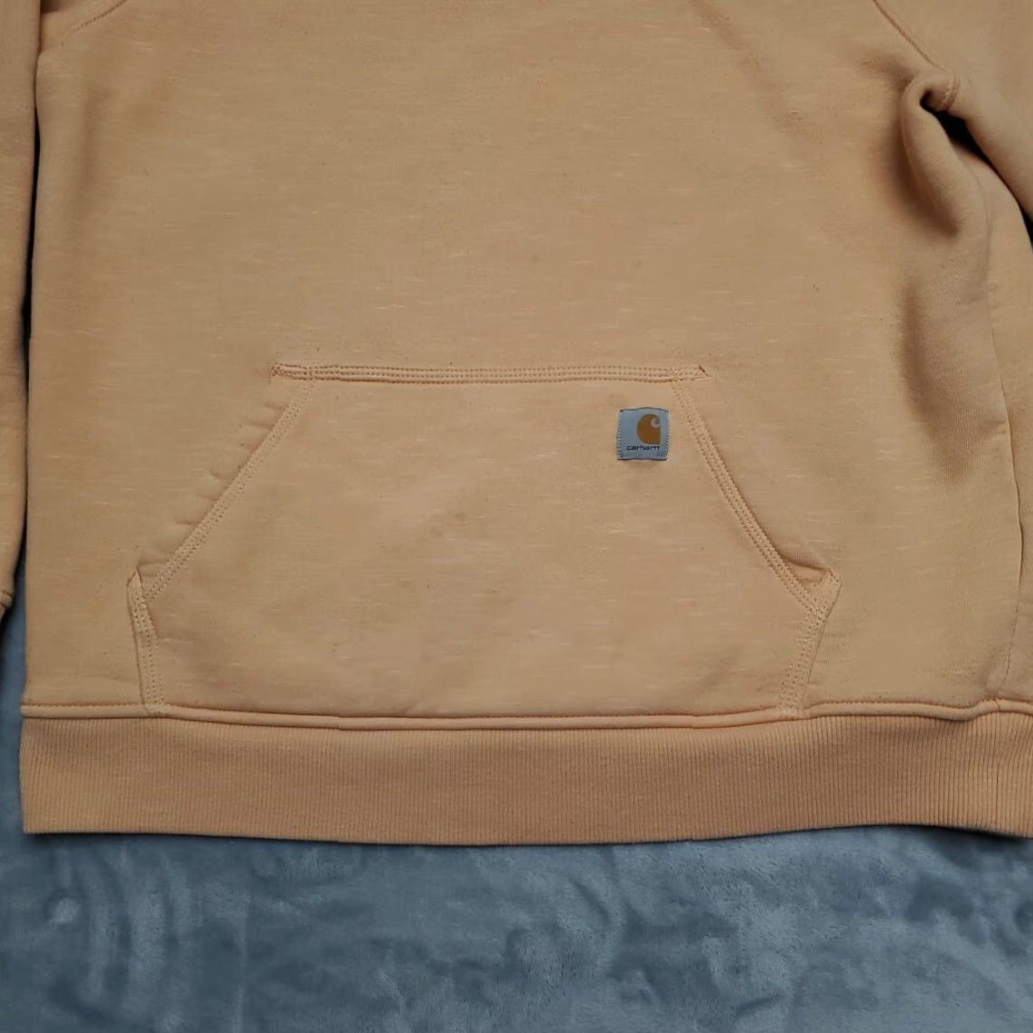 Carhartt VINTAGE Carhartt Hoodie Womens L Orange Heavyweight Hooded Sweatshirt Work 102790 Size L / US 10 / IT 46 - 2 Thumbnail
