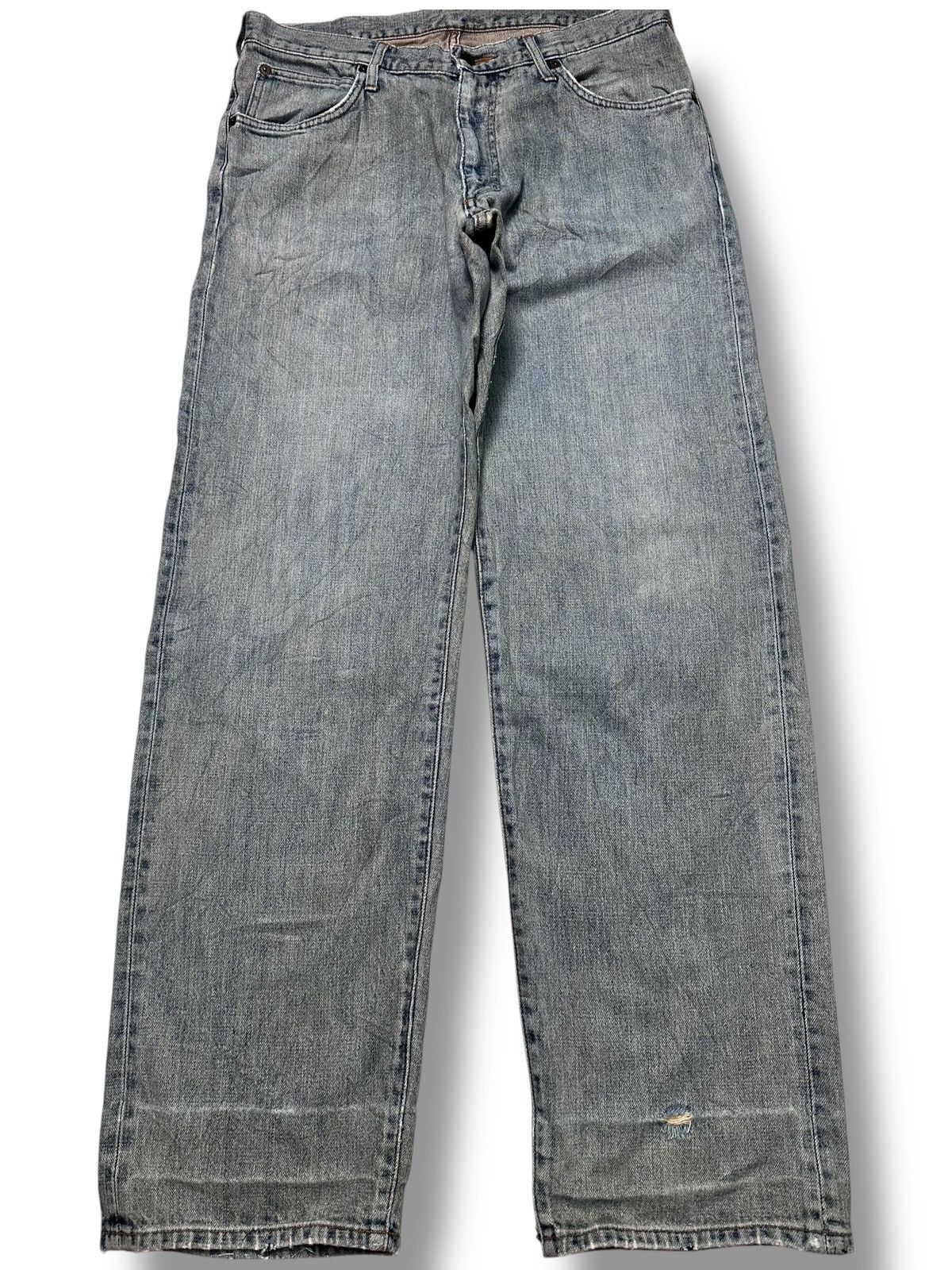 Wrangler Wrangler Vintage With Distressed Baggy Loose Style & Faded Size US 33 - 1 Thumbnail