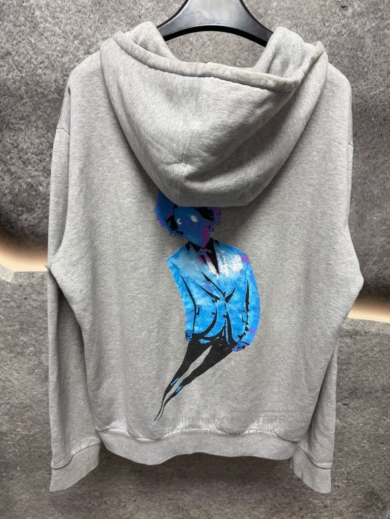 Louis Vuitton Louis Vuitton Grey ink-splashed sweatshirt Size US XXL / EU 58 / 5 - 2 Thumbnail