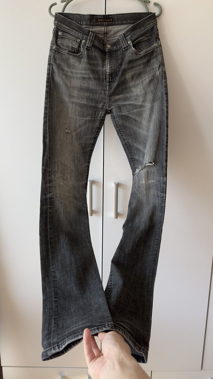 Nudie Jeans Nudie Jeans Made in Italy Distressed Faded Jeans Size US 34 / EU 50 - 1 Thumbnail