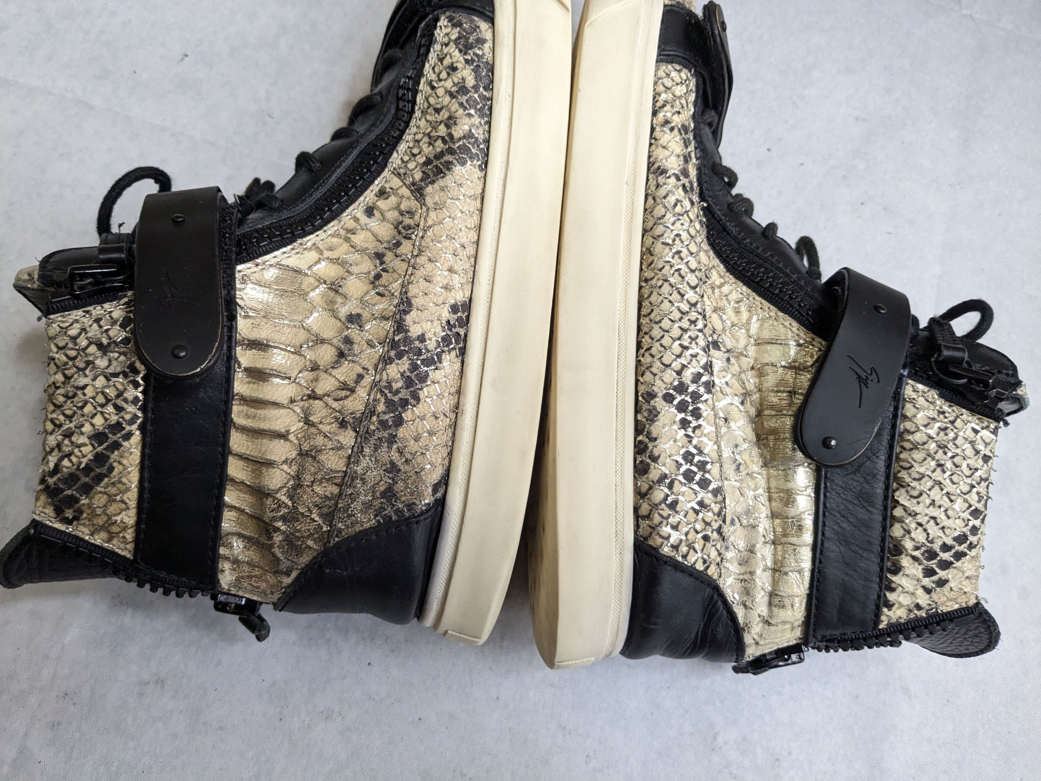 Giuseppe Zanotti Giuseppe Zanotti Sneakers Snakeskin Black 12 45 Size US 12 / EU 45 - 9 Thumbnail