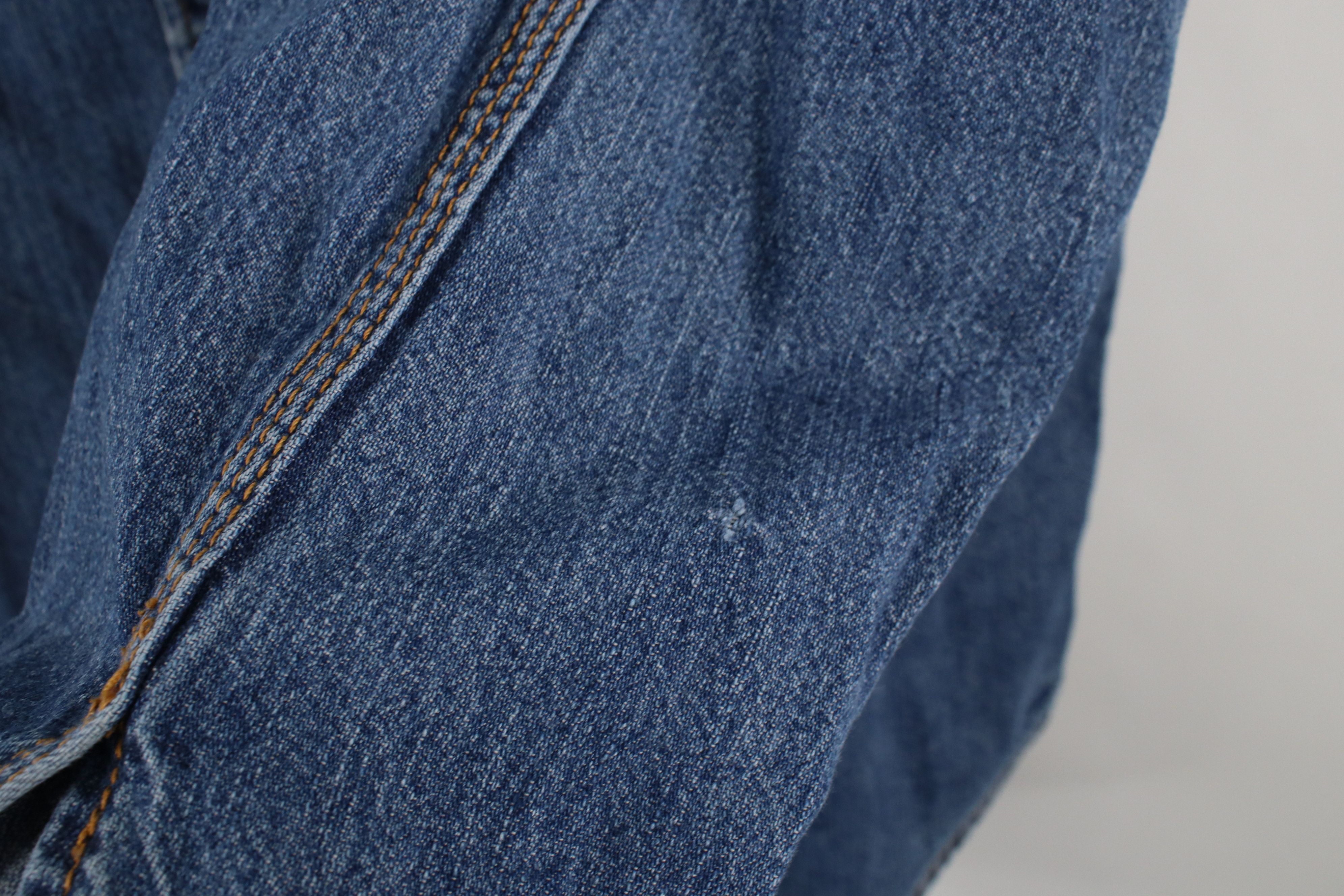 Levi's × Vintage Vintage Y2K 2003 Levis Denim Jean Collared Button Shirt Size US L / EU 52-54 / 3 - 6 Thumbnail