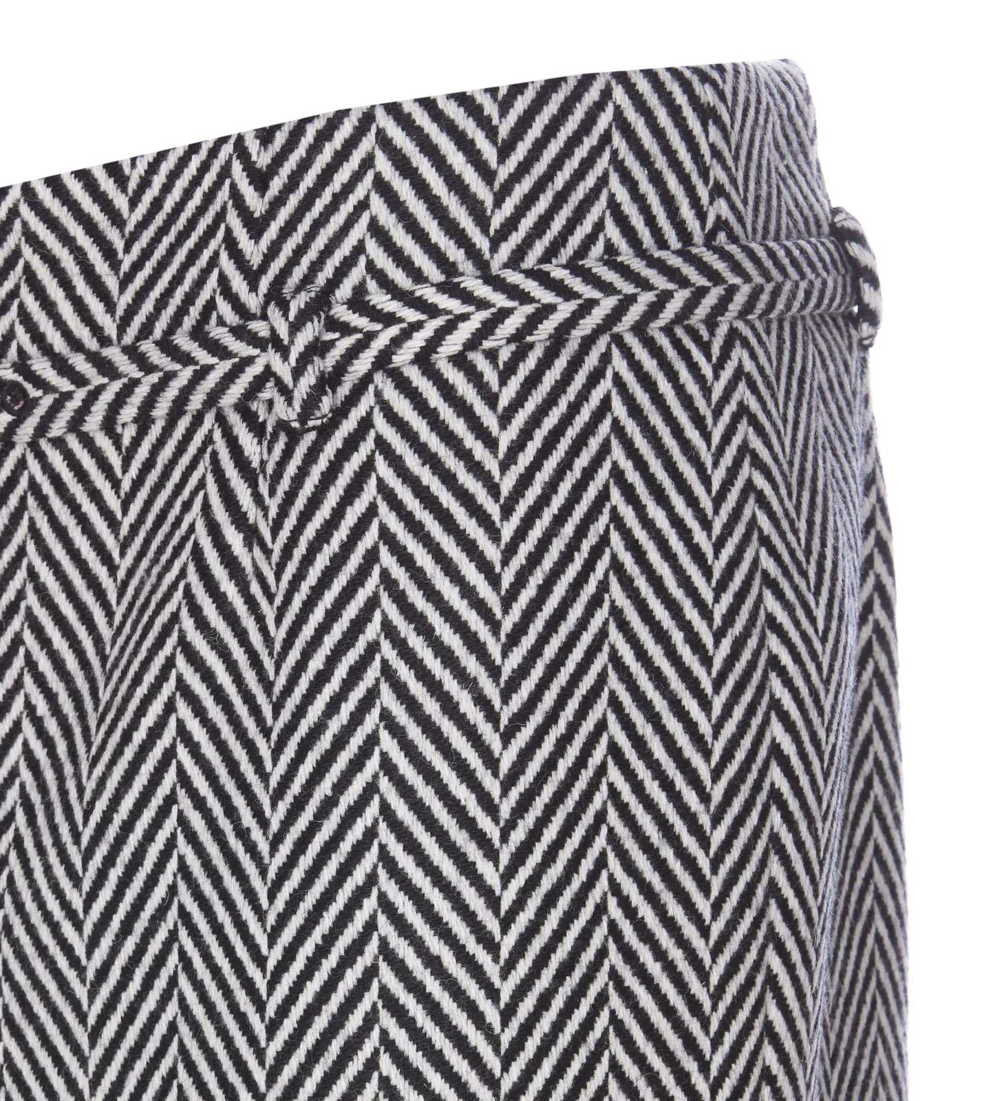 Tom Ford o1w1db10225 GC5703 Zipped Midi Pencil Skirt in White Black Size 26" / US 2 / IT 38 - 3 Thumbnail