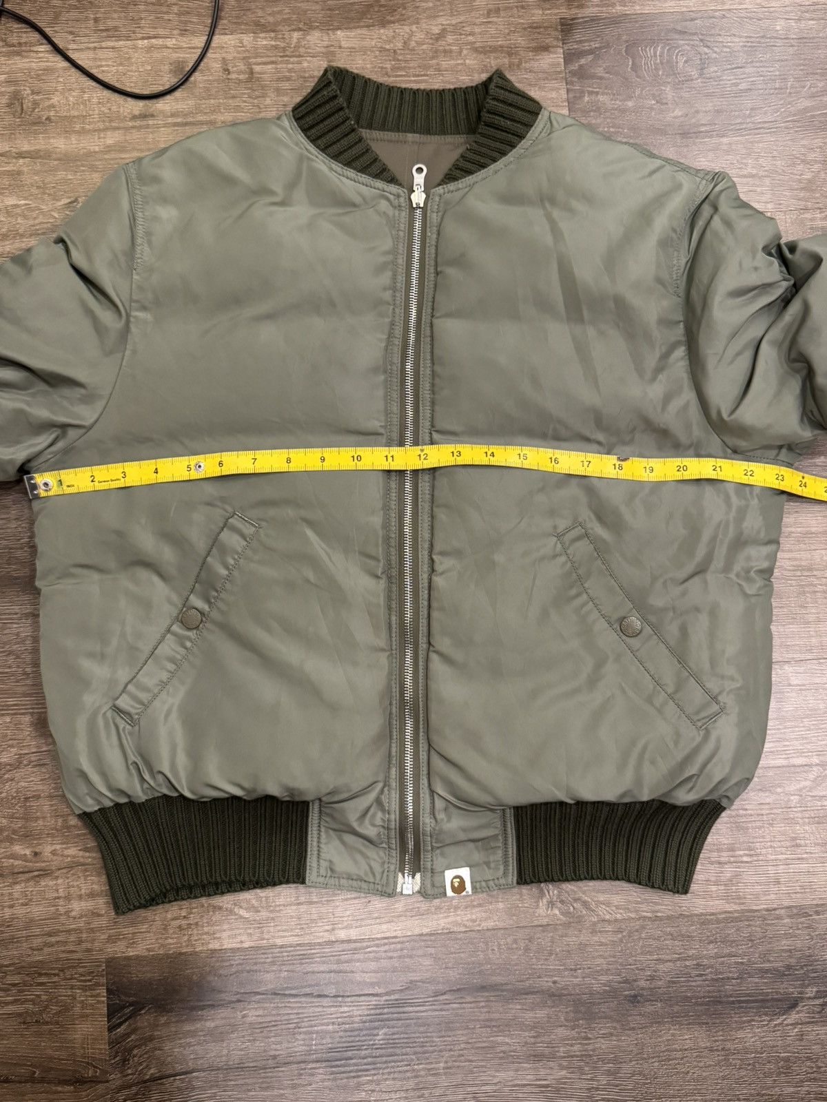 Bape A Bathing Ape Green Bomber Jacket Size US M / EU 48-50 / 2 - 20 Thumbnail