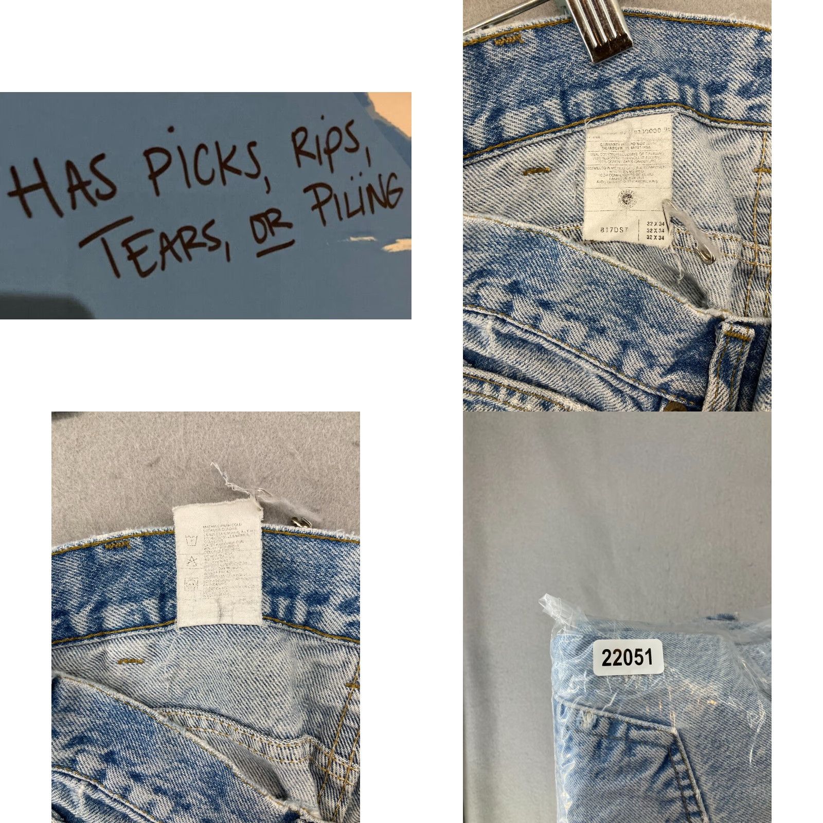 Carhartt Carhartt Womens Jeans 32x34 Cotton High Rise Distressed Size 24" / US 00 / IT 34 - 9 Thumbnail