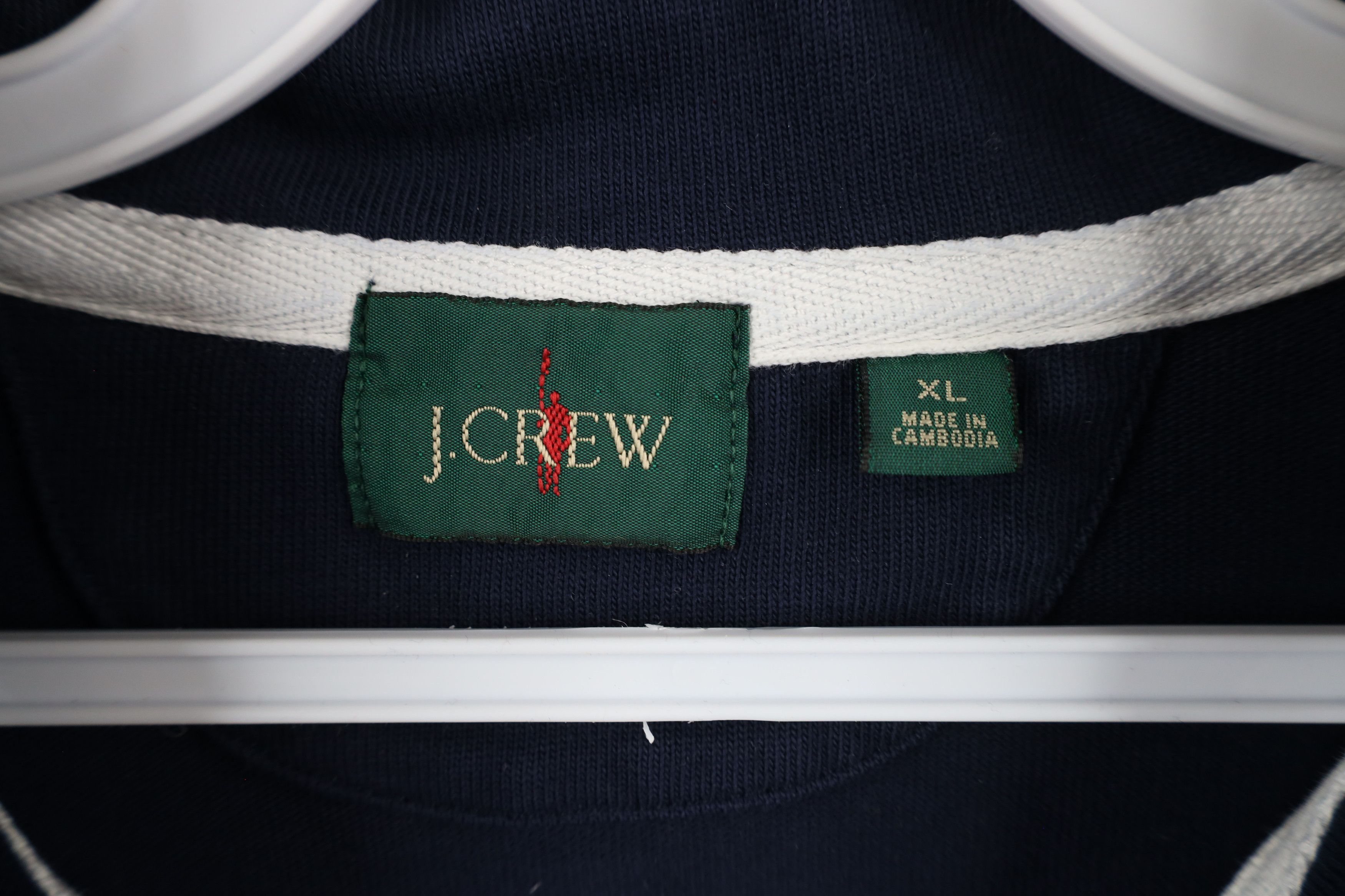 J.Crew × Vintage Vintage J Crew Cotton Ribbed Knit Half Zip Pullover Sweater Size US XL / EU 56 / 4 - 7 Thumbnail